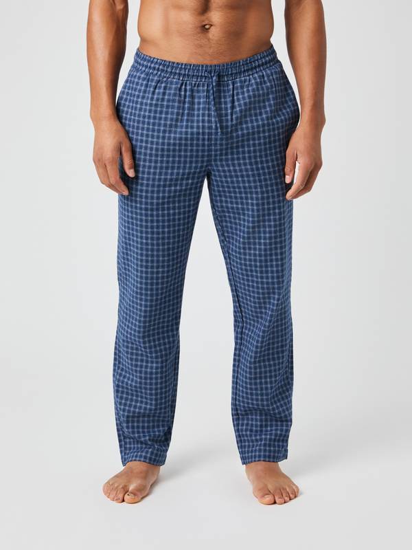 Cozy Men's Plaid Flannel Sleep Pants – Soft Cotton Blend, Big & Tall Sizes (XL, 2XL) Multi-Colored Plaid