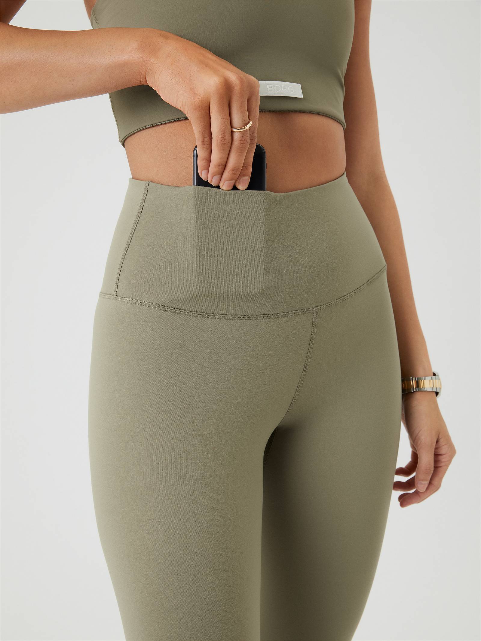 Borg High Waist Comfort Tights image 4