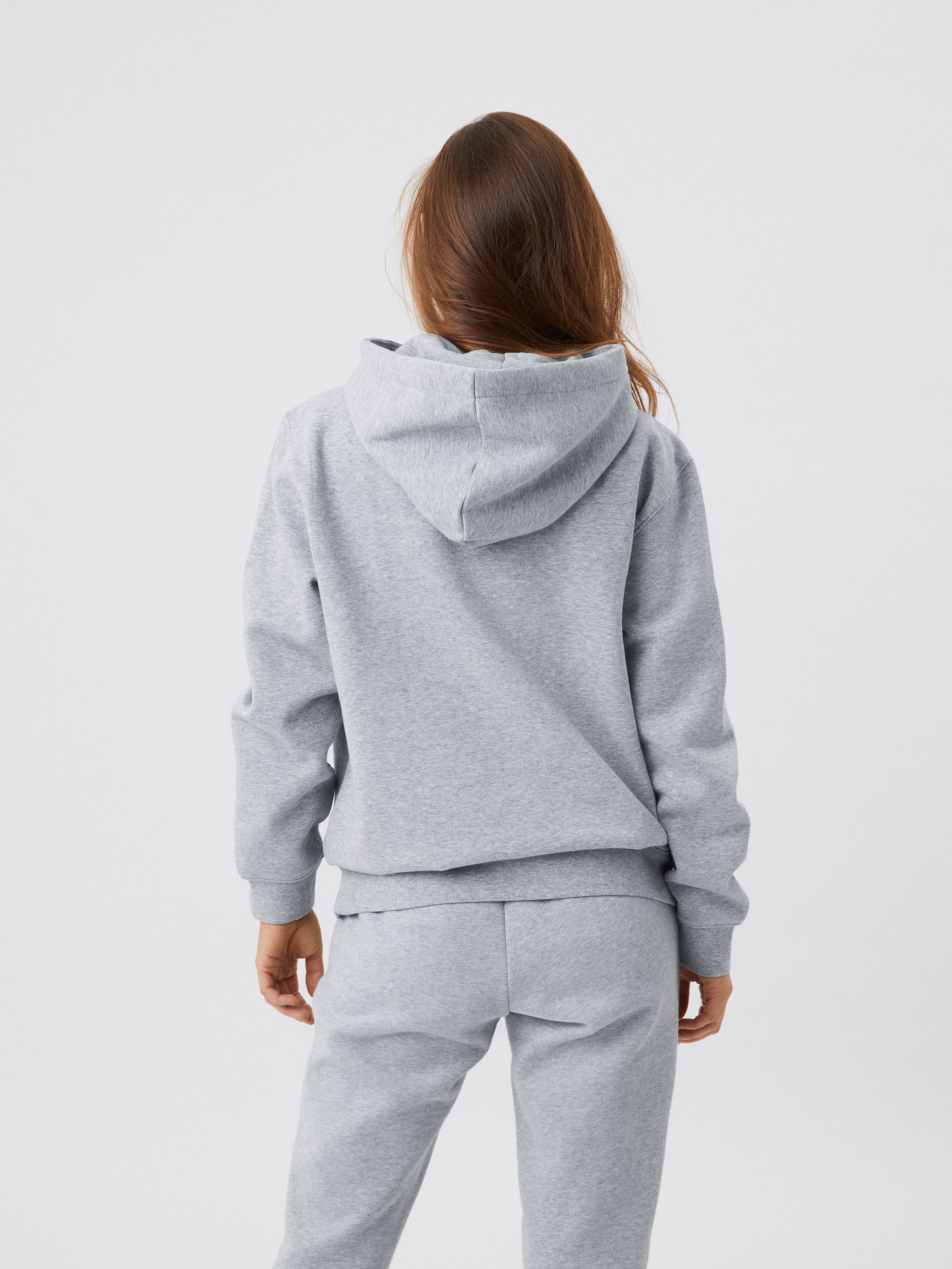 TOUJOURS グレー フードスウェット Centre Hoodie - Women - Light Grey Melange | Björn Borg