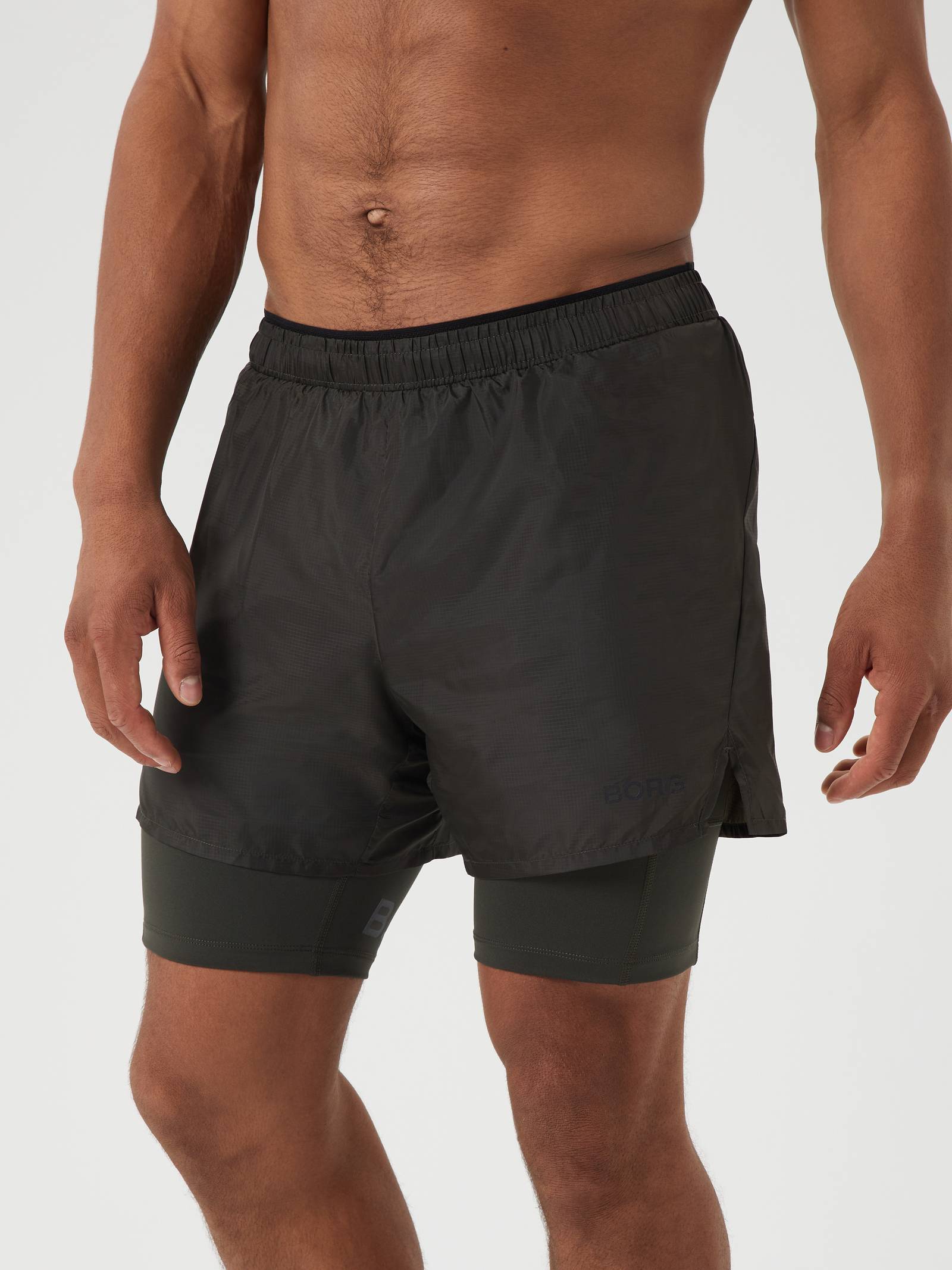 Borg Running Shorts 2 In 1 image 3