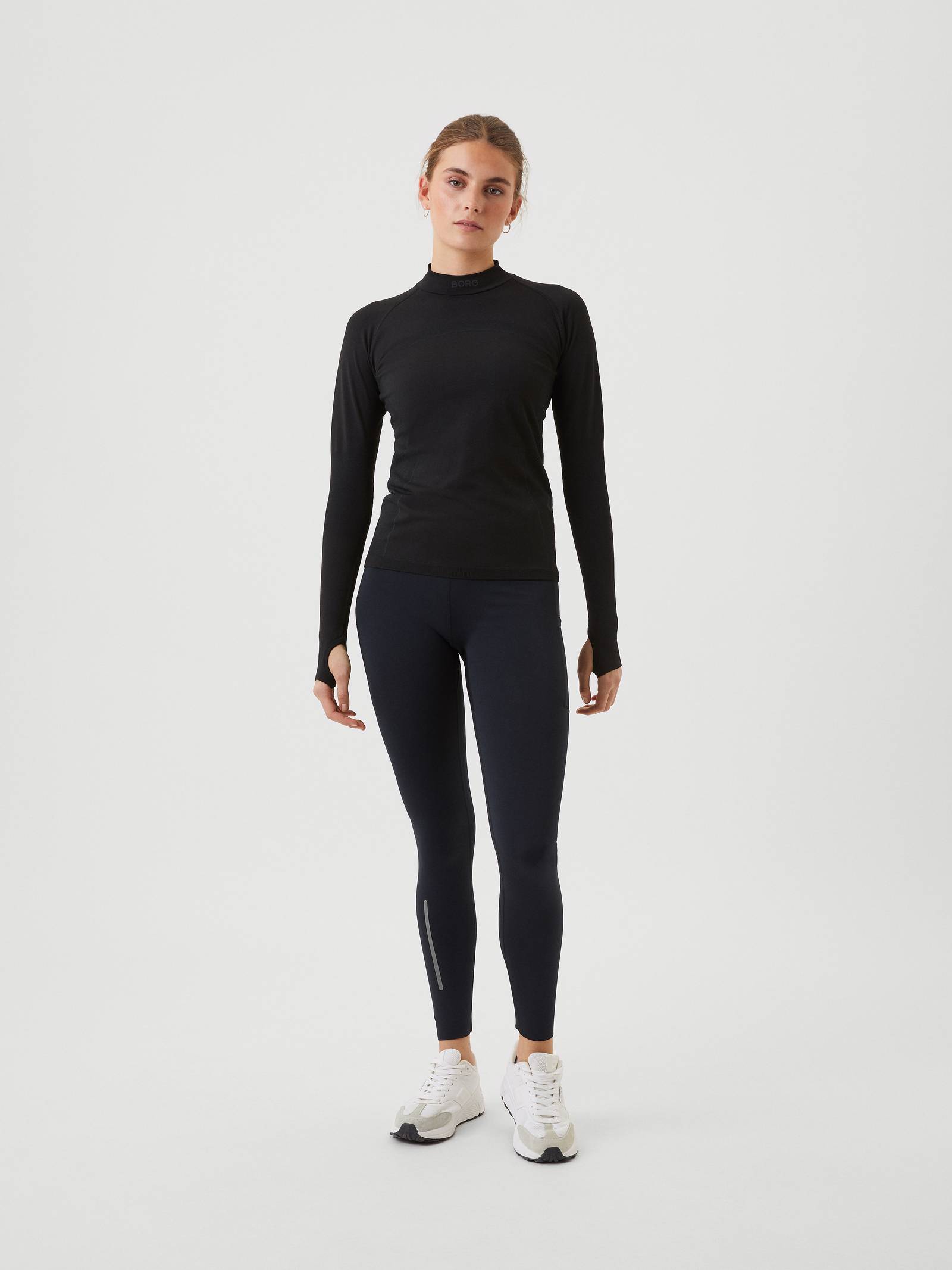 Borg Running Seamless Mock Neck image 3