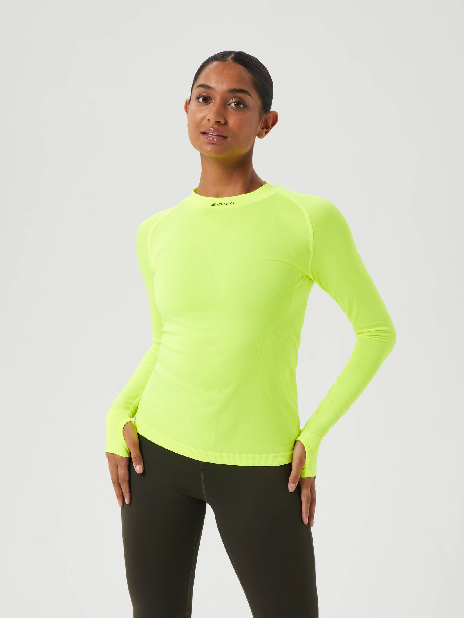 Borg Running Seamless Mock Neck image 1