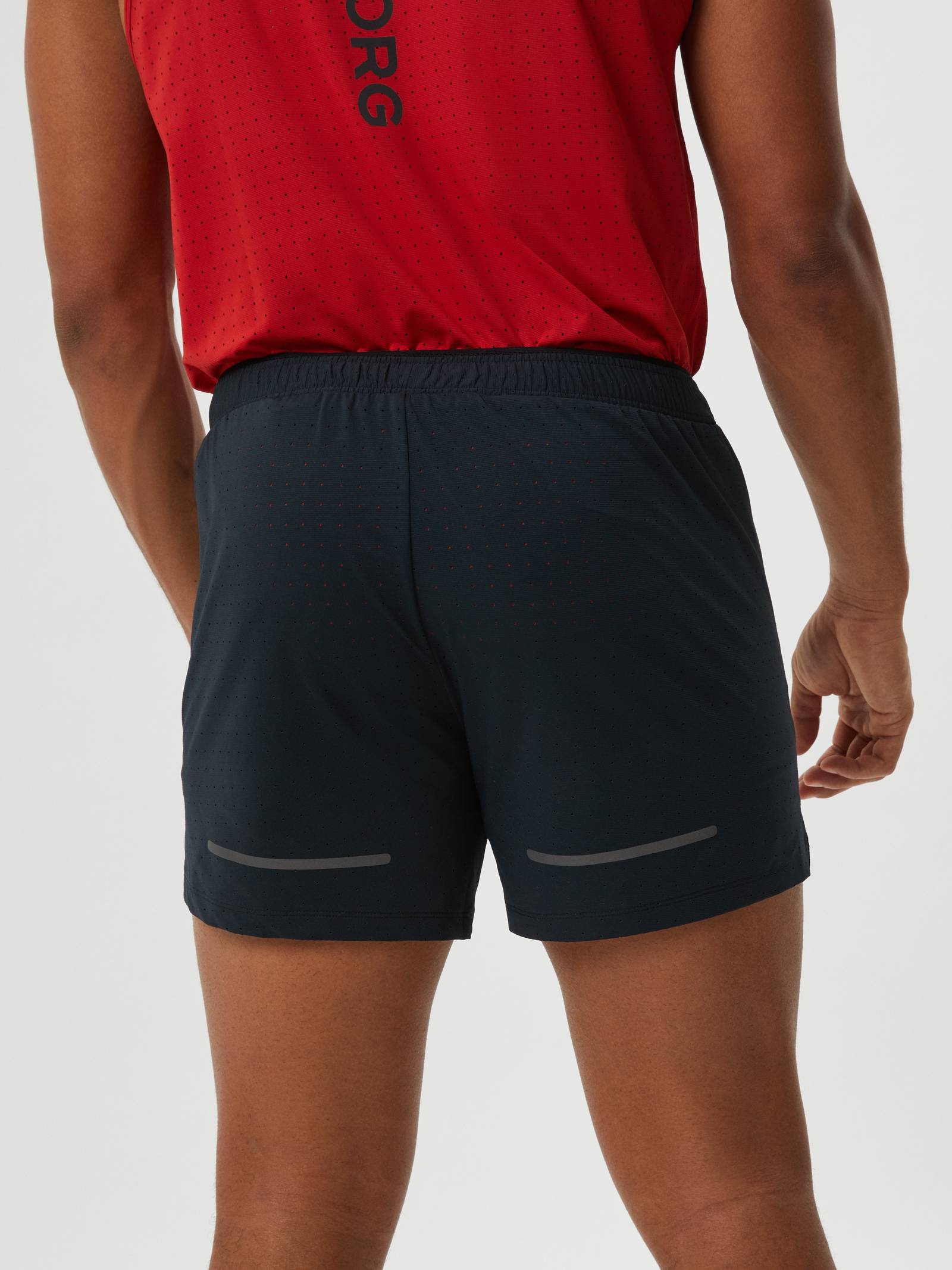 Borg Running Perforated 5' Shorts image 3