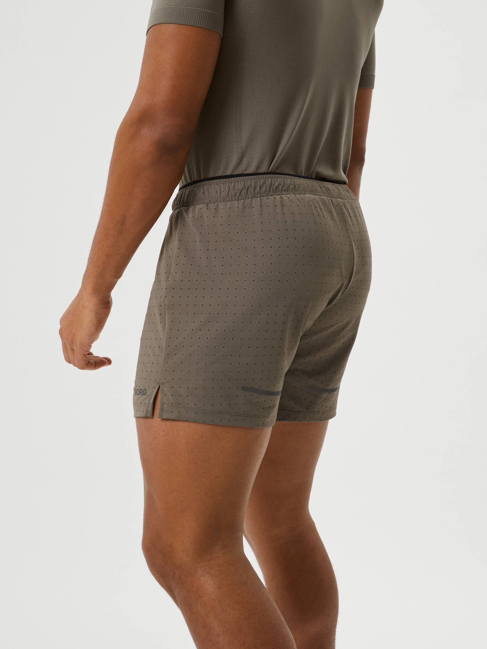 Borg Running Perforated 5' Shorts image 3