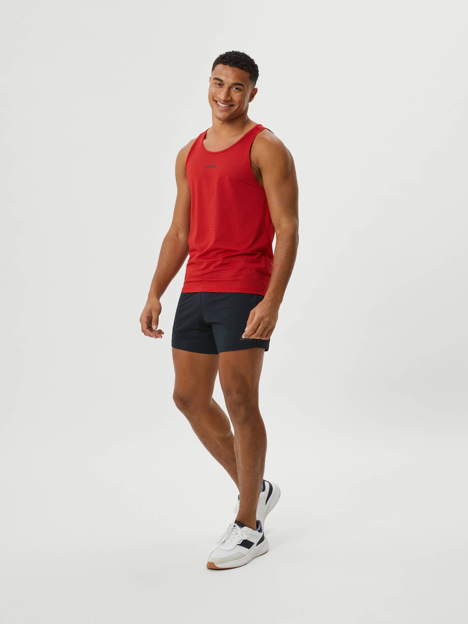 Borg Running Perforated 5' Shorts image 1