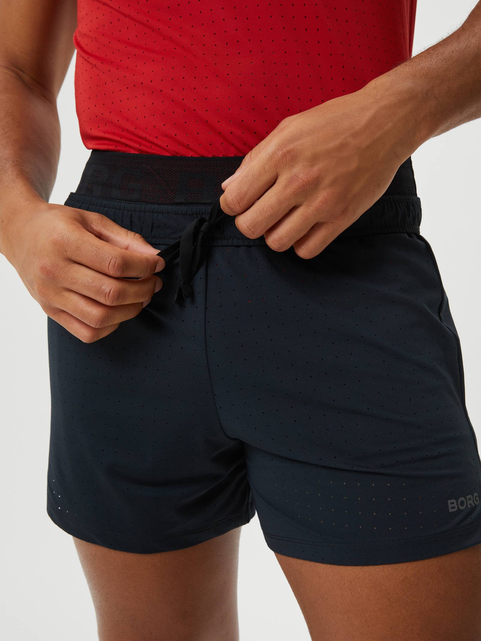 Borg Running Perforated 5' Shorts image 7
