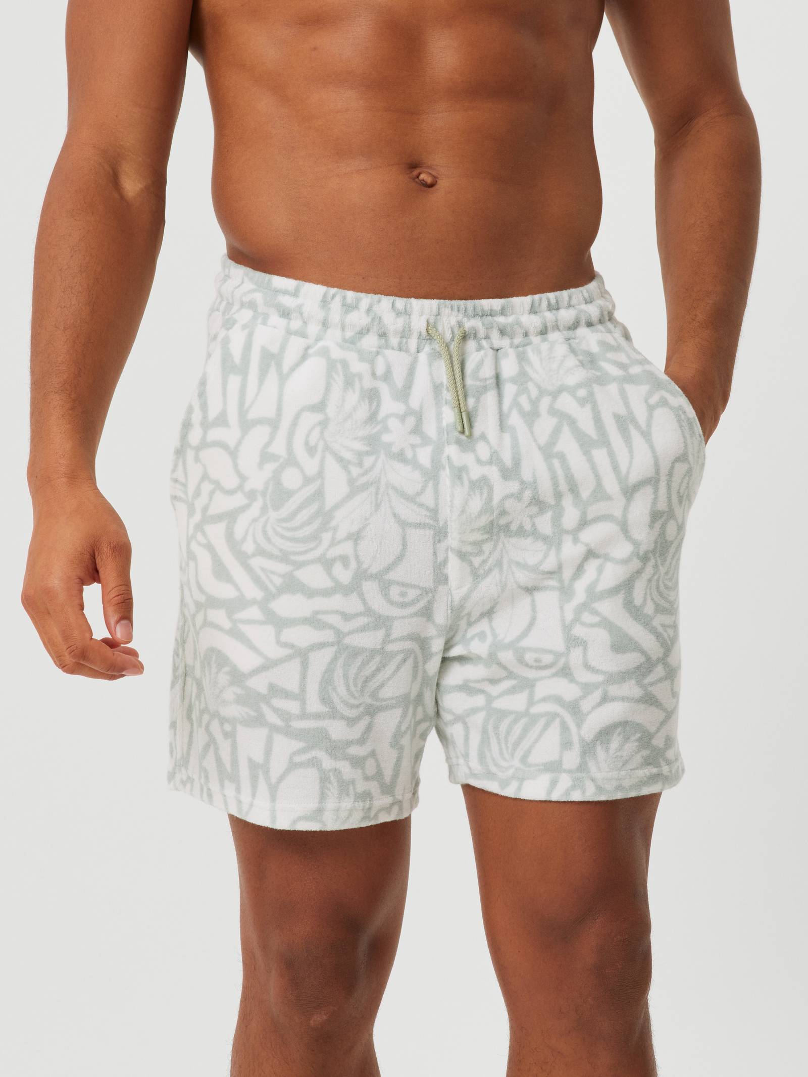 Borg Toweling Pool Shorts image 2