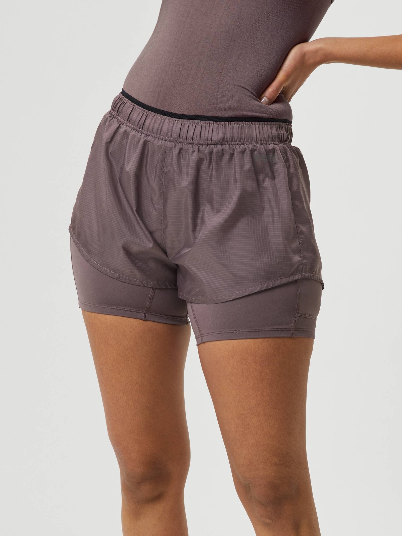 Borg Running  Shorts  2 In 1 image 2