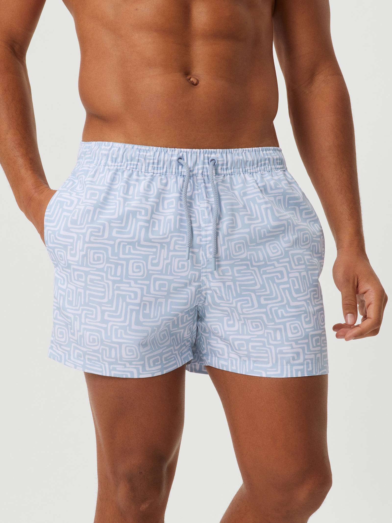 Borg Print Swim Shorts image 1