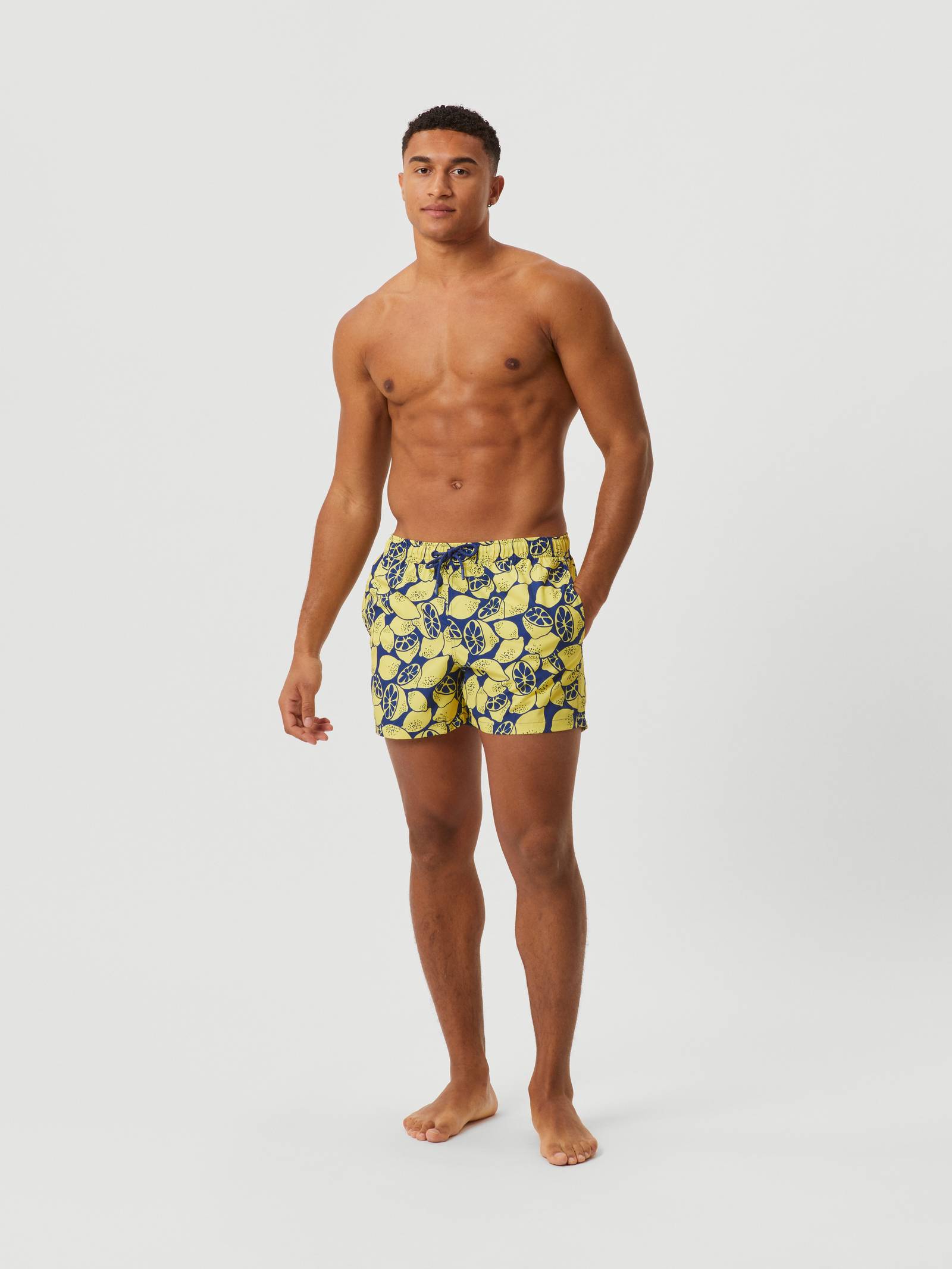Borg Print Swim Shorts image 1