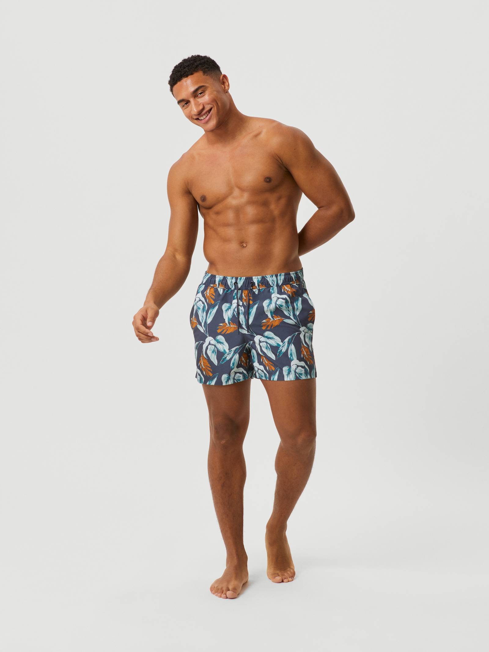 Borg Print Swim Shorts image 1