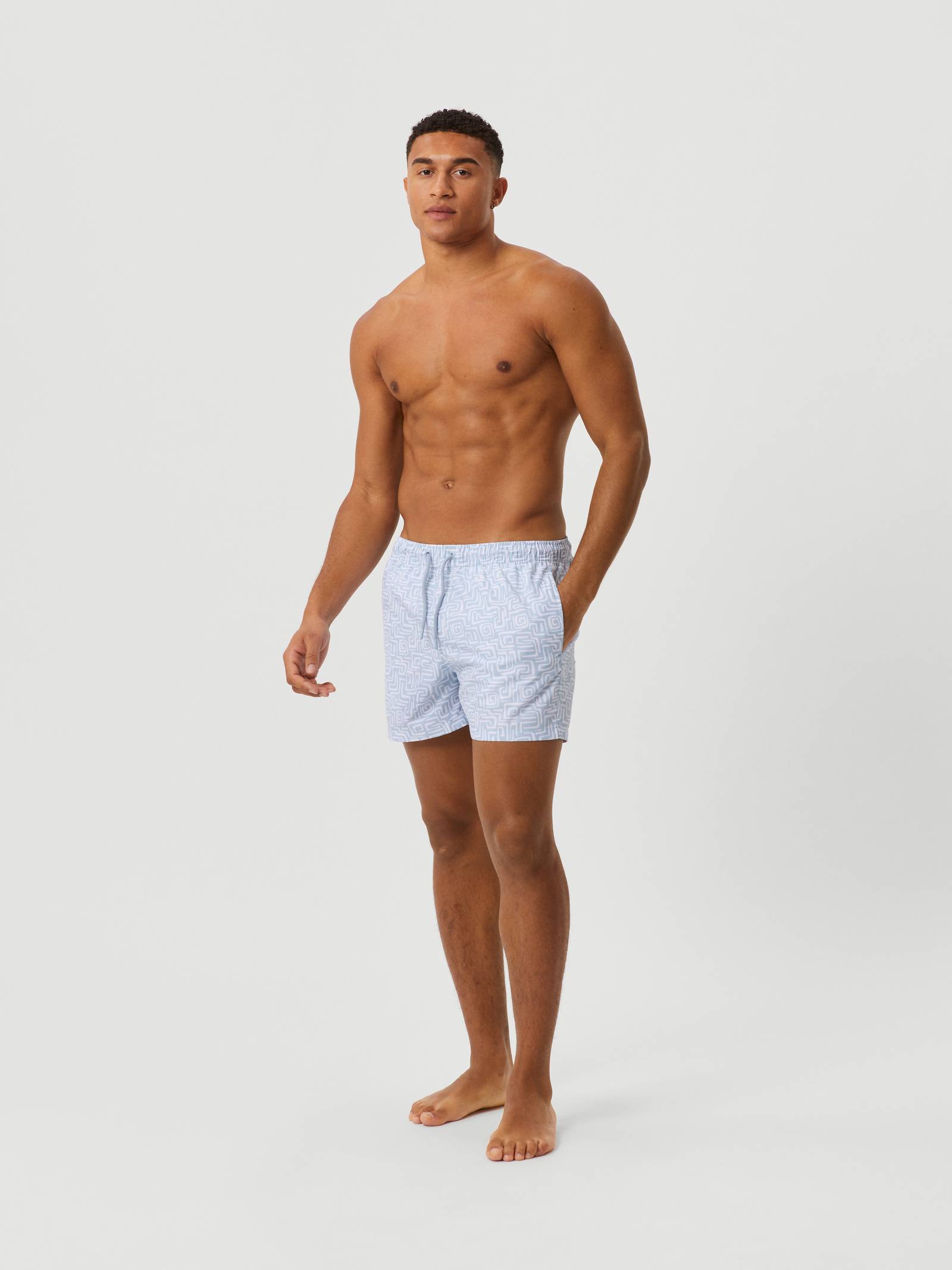 Borg Print Swim Shorts image 2