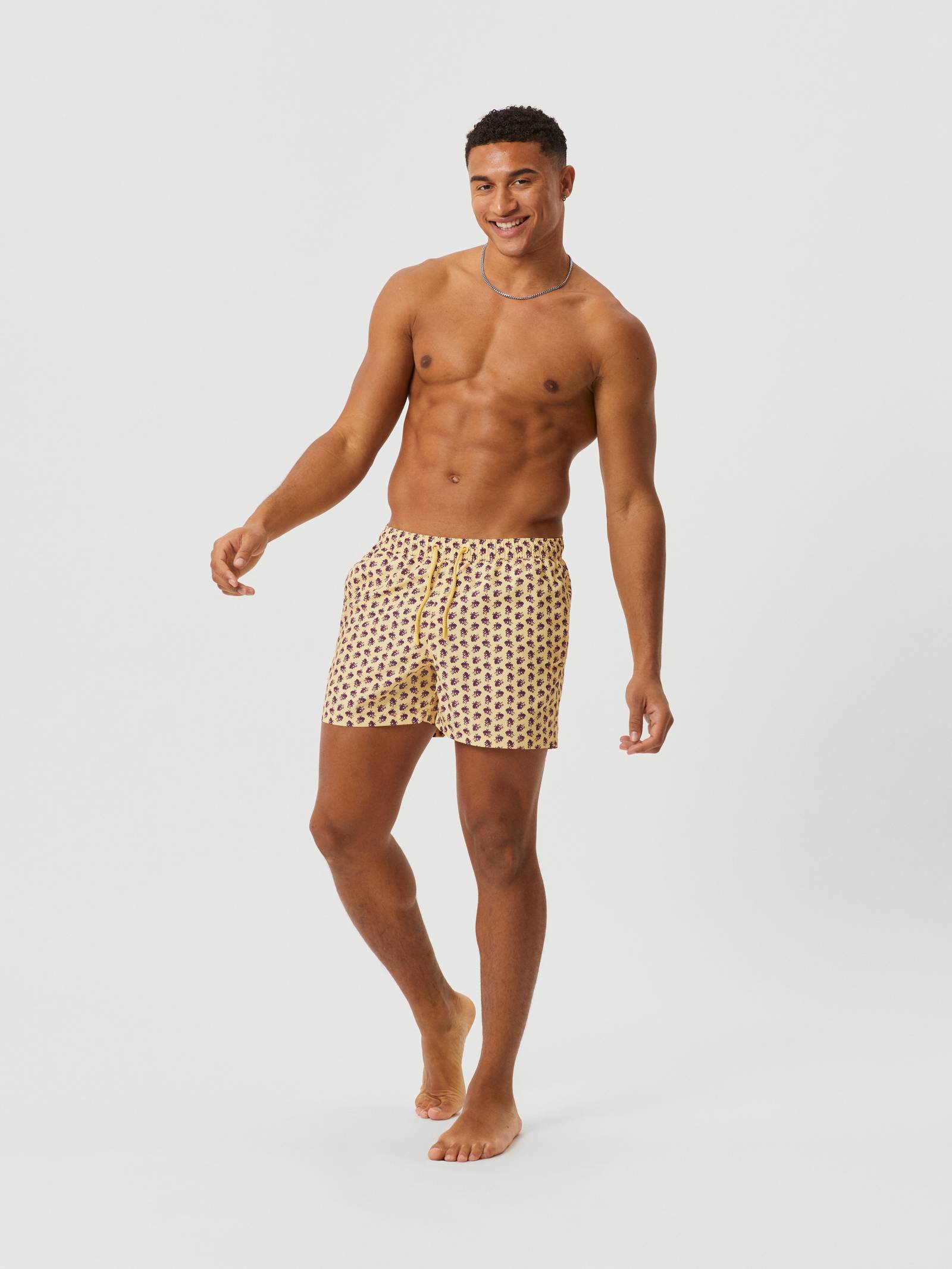 Borg Print Swim Shorts image 1