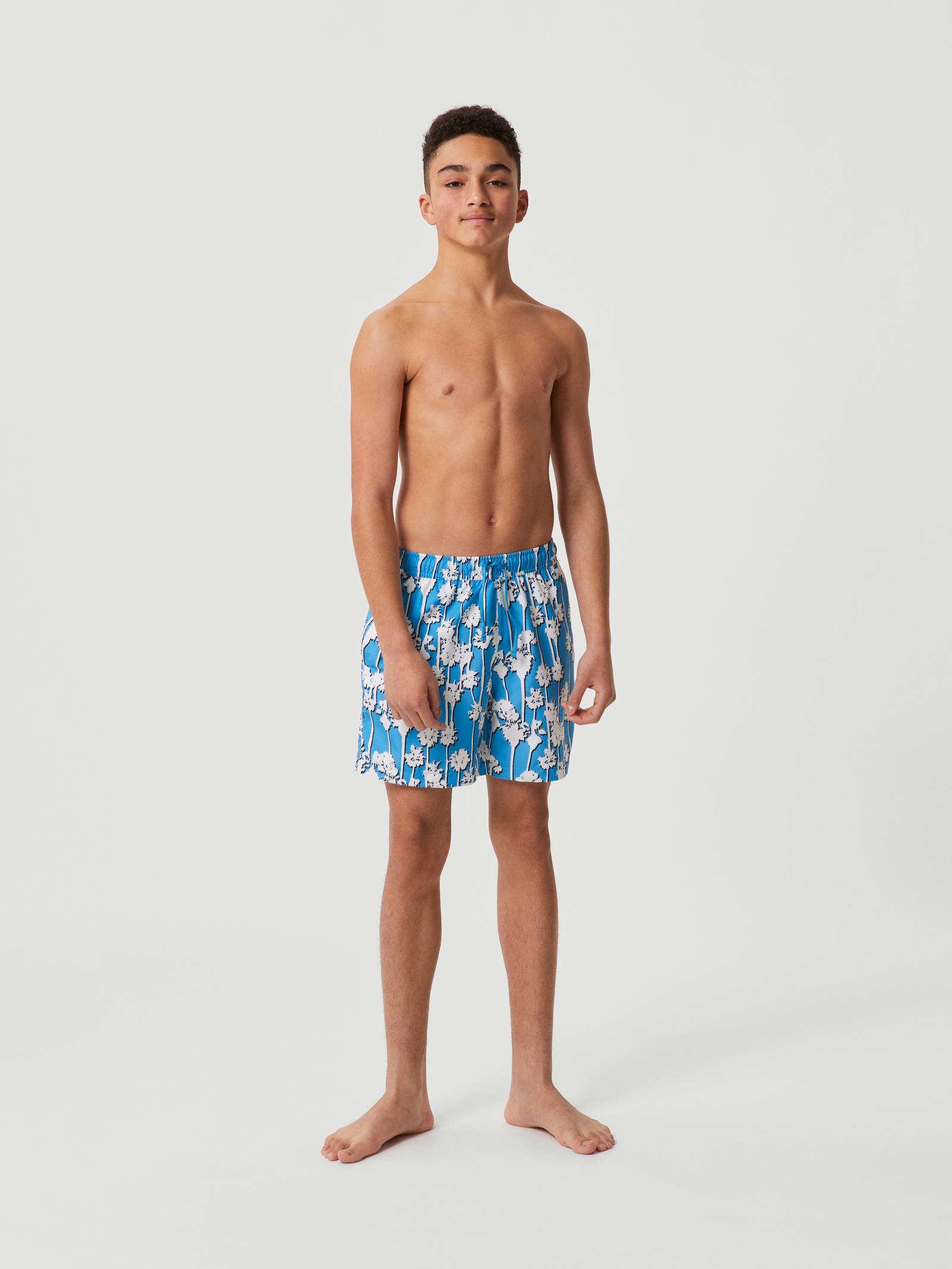 Borg Print Swim Shorts image 1