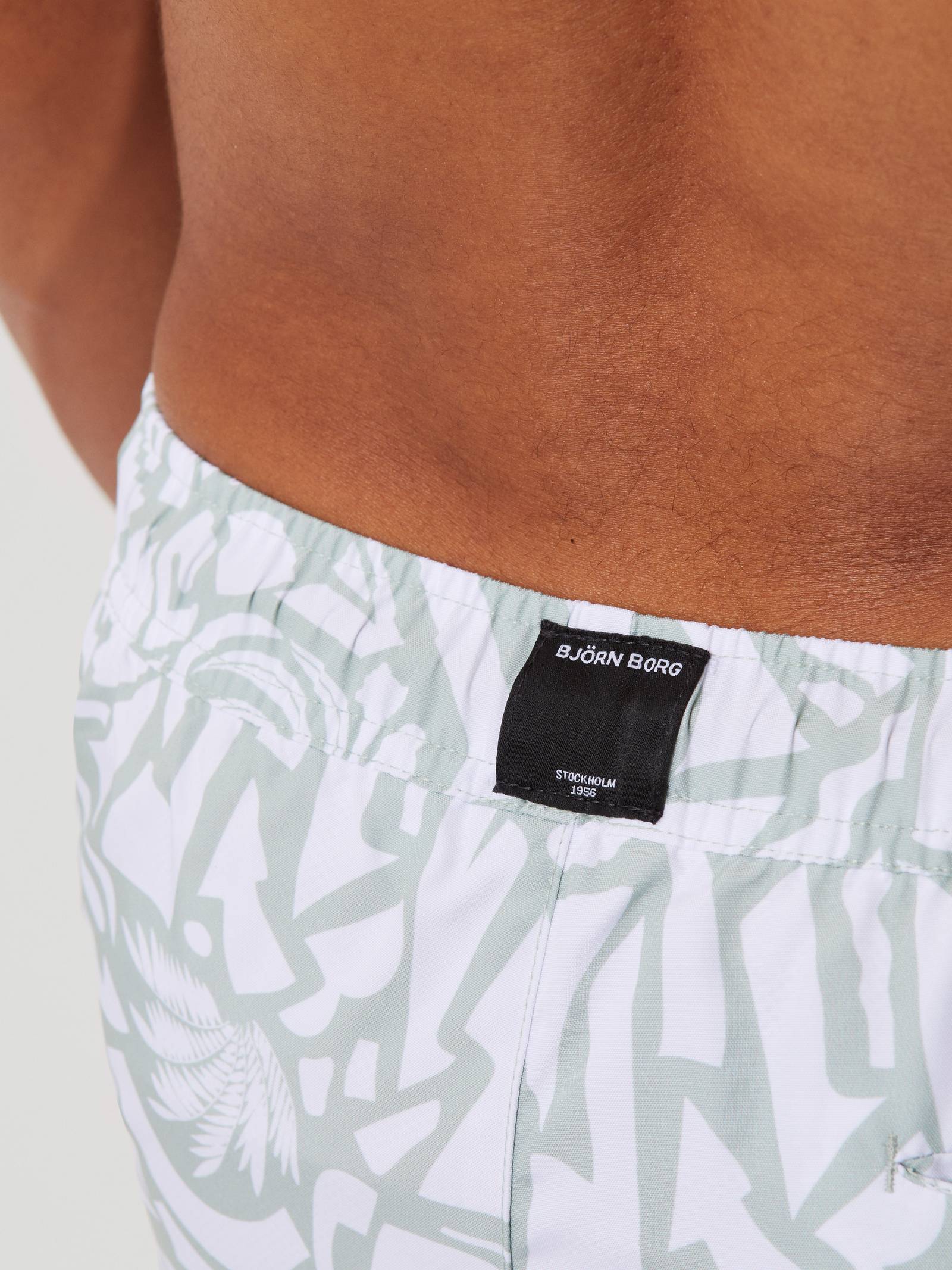 Borg Retro Print Swim Shorts image 5