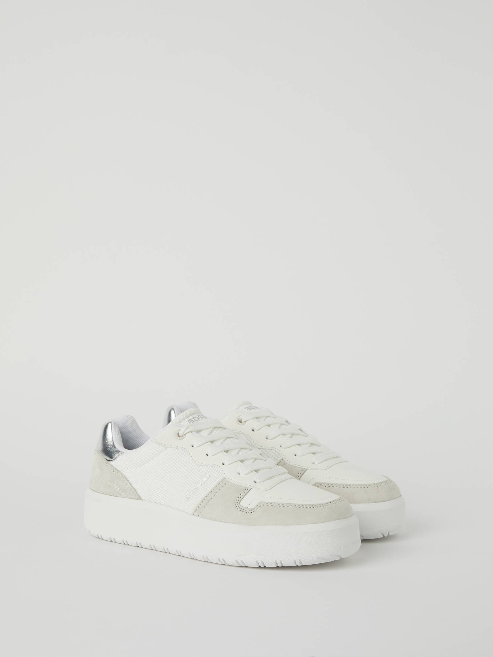 Women's Nylon Metallic Sneakers T2400 image 1