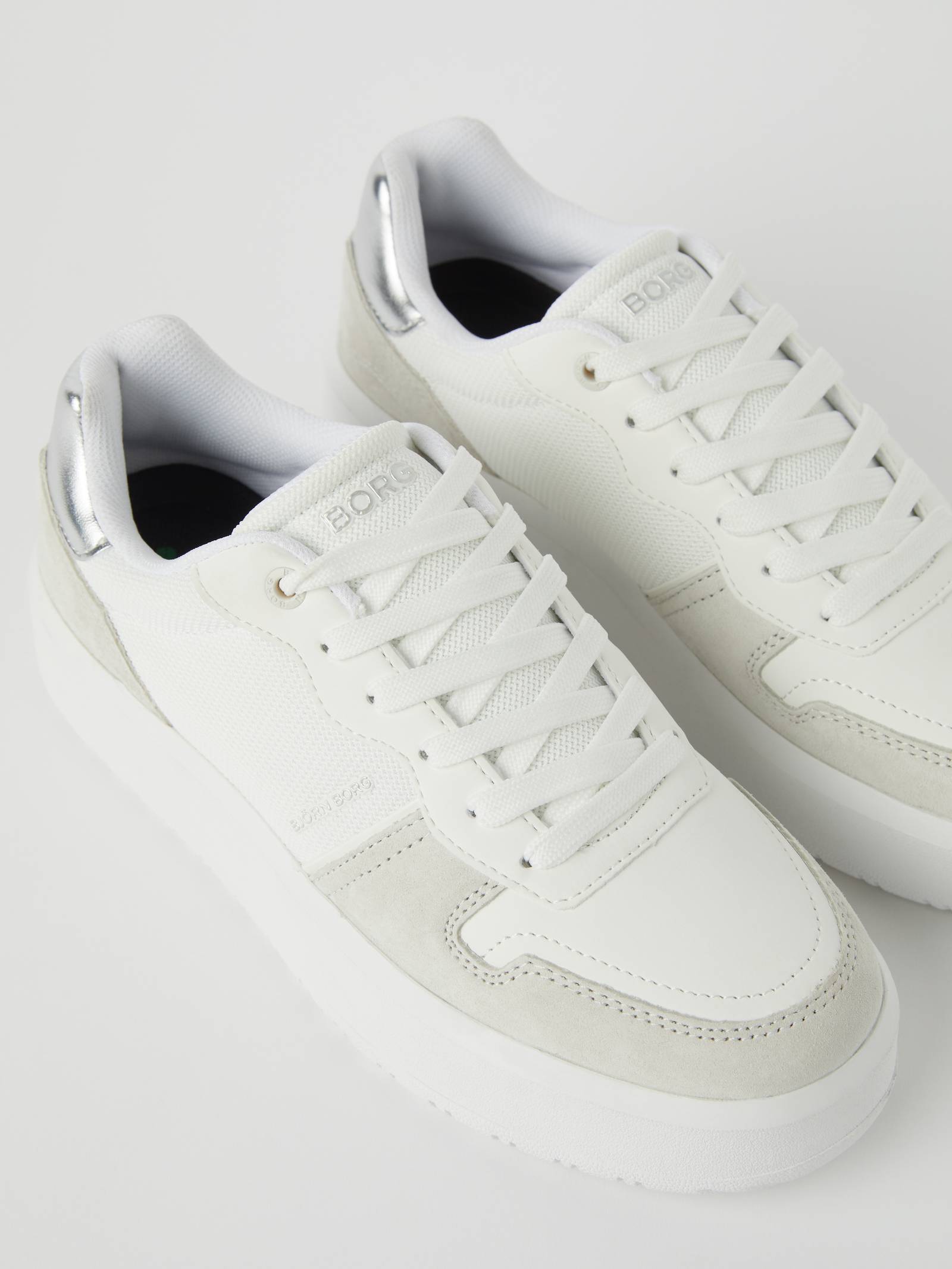 Women's Nylon Metallic Sneakers T2400 image 2