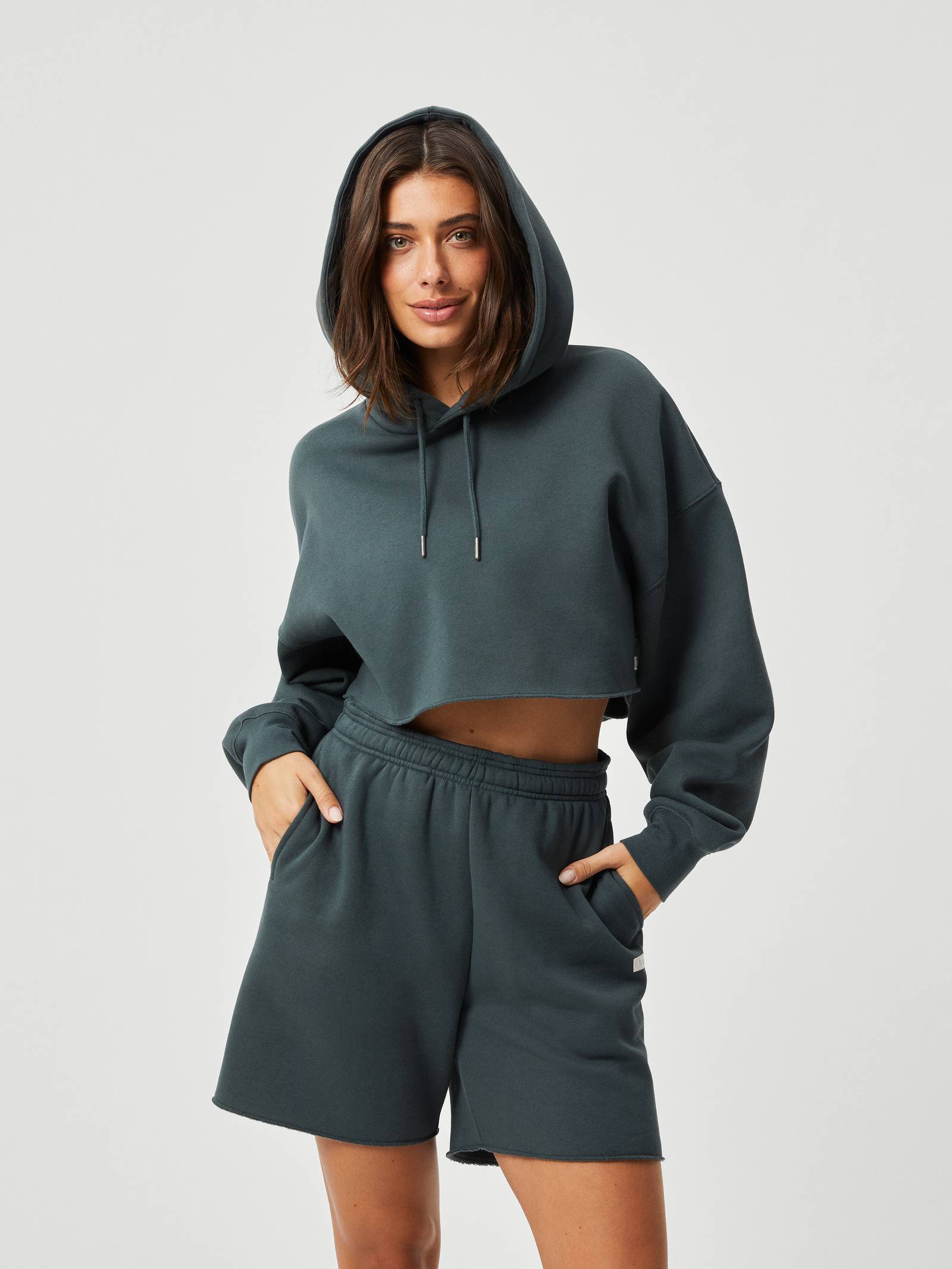 Studio Oversized Cropped Hoodie image 2