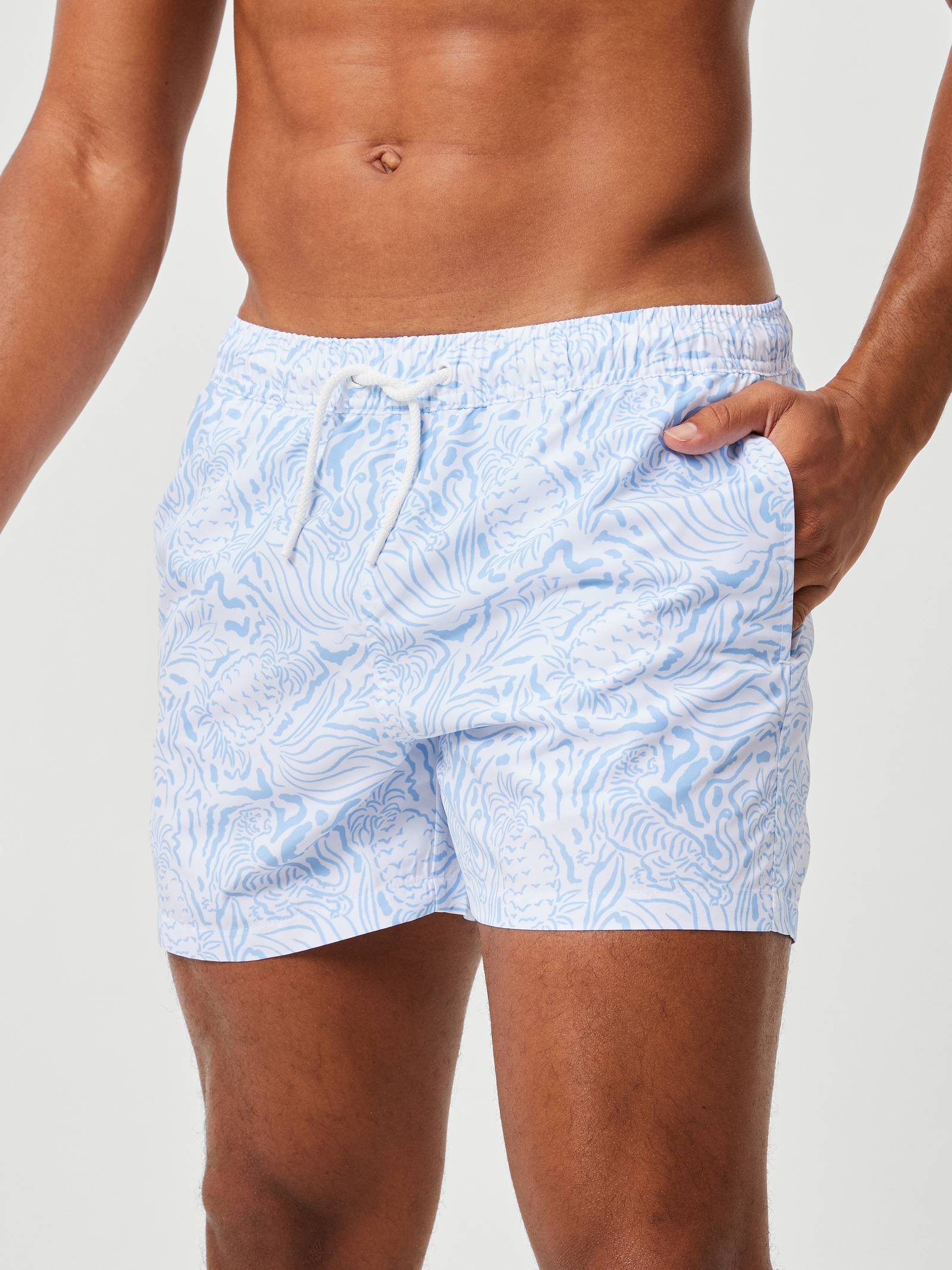Borg Print Swim Shorts image 2