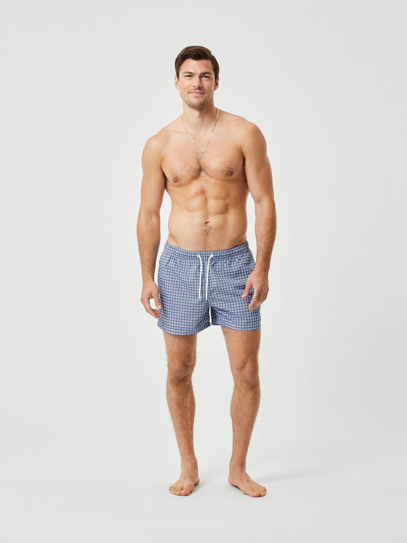 Borg Print Swim Shorts image 1