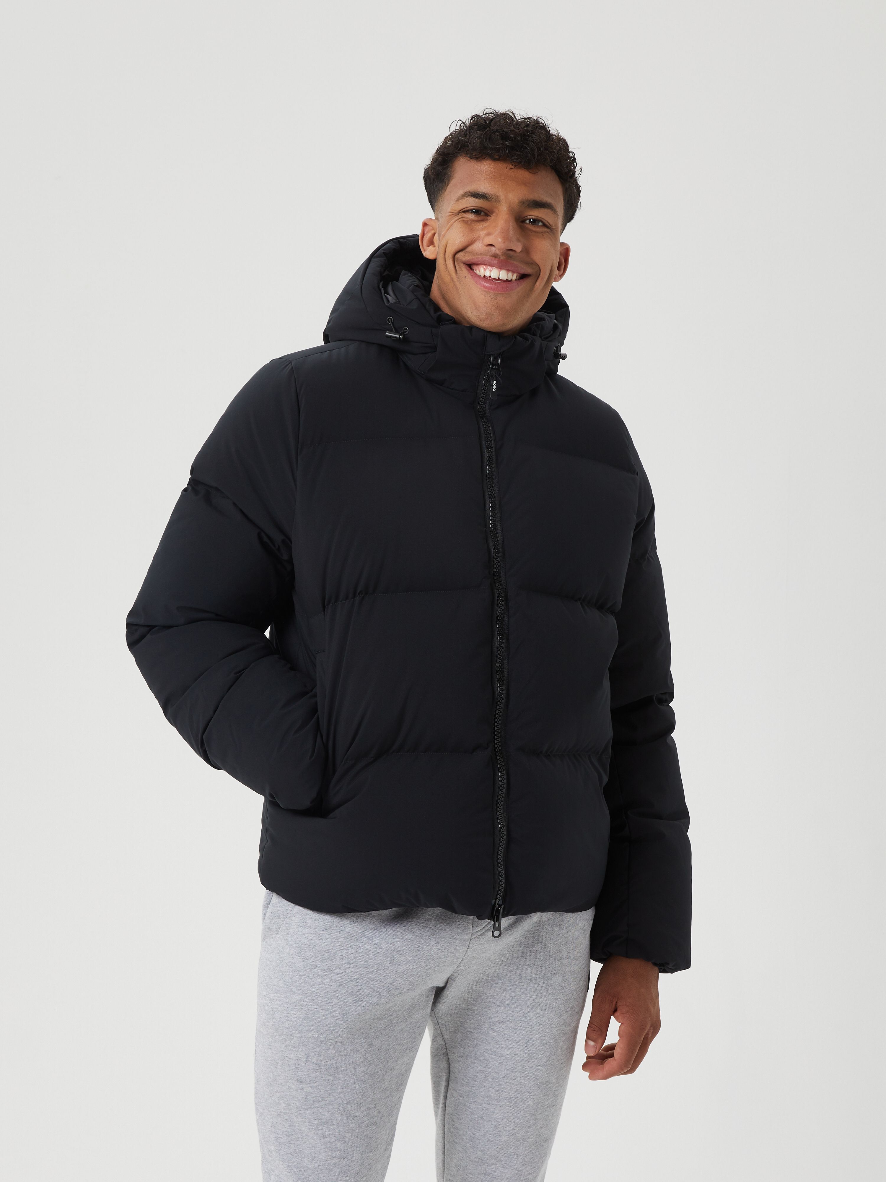 Centre Puffer Jacket - Men - Black Beauty | Björn Borg