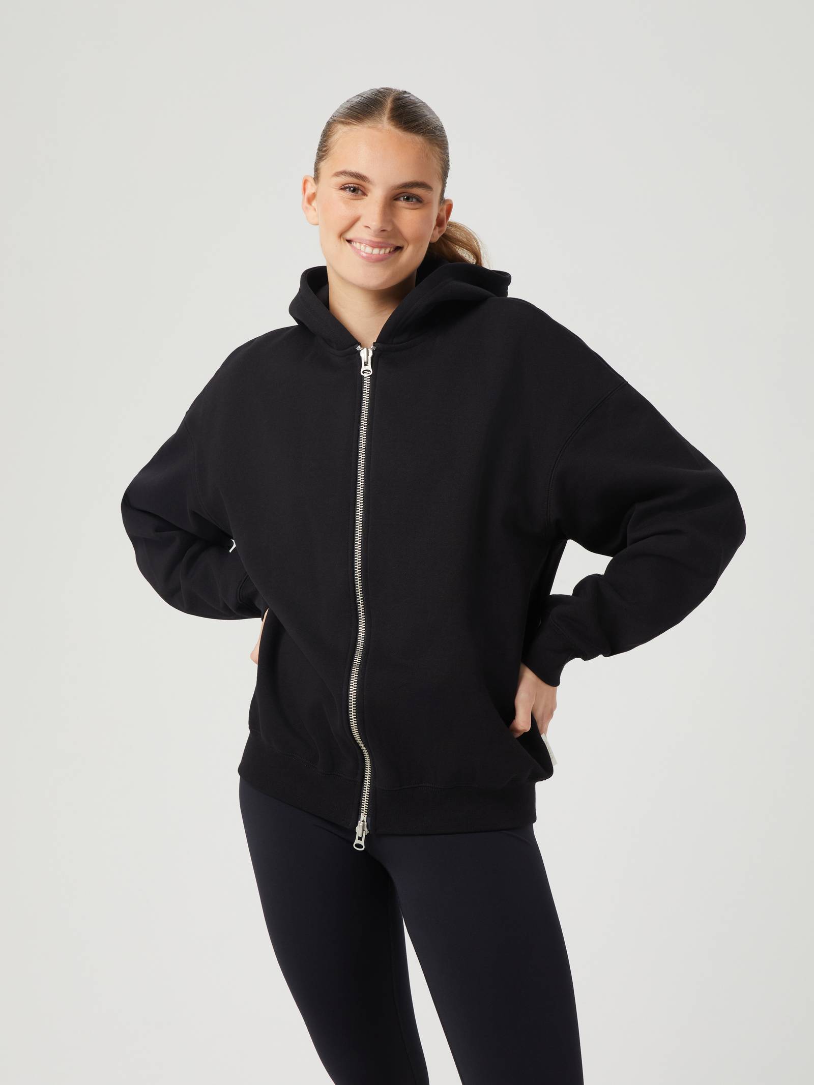 Studio Oversized Zip Hoodie image 3