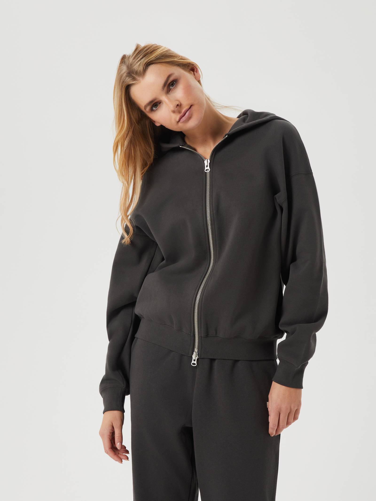 Studio Oversized Zip Hoodie image 2