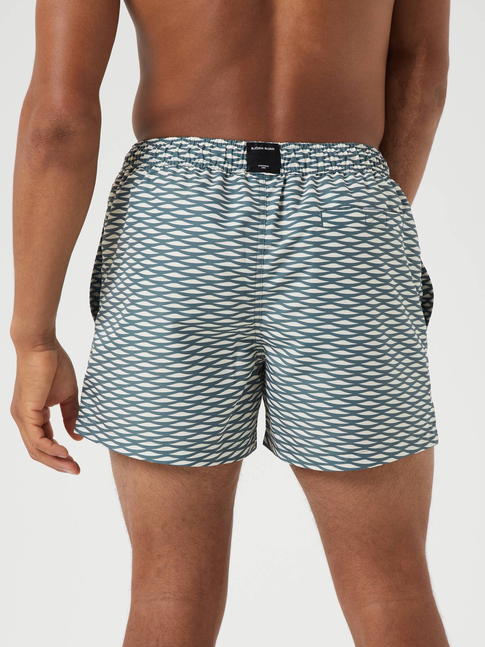 Borg Print Swim Shorts image 3