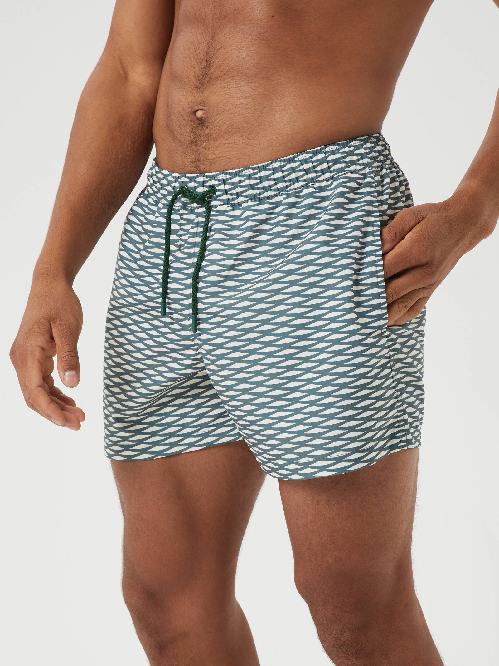 Borg Print Swim Shorts image 1