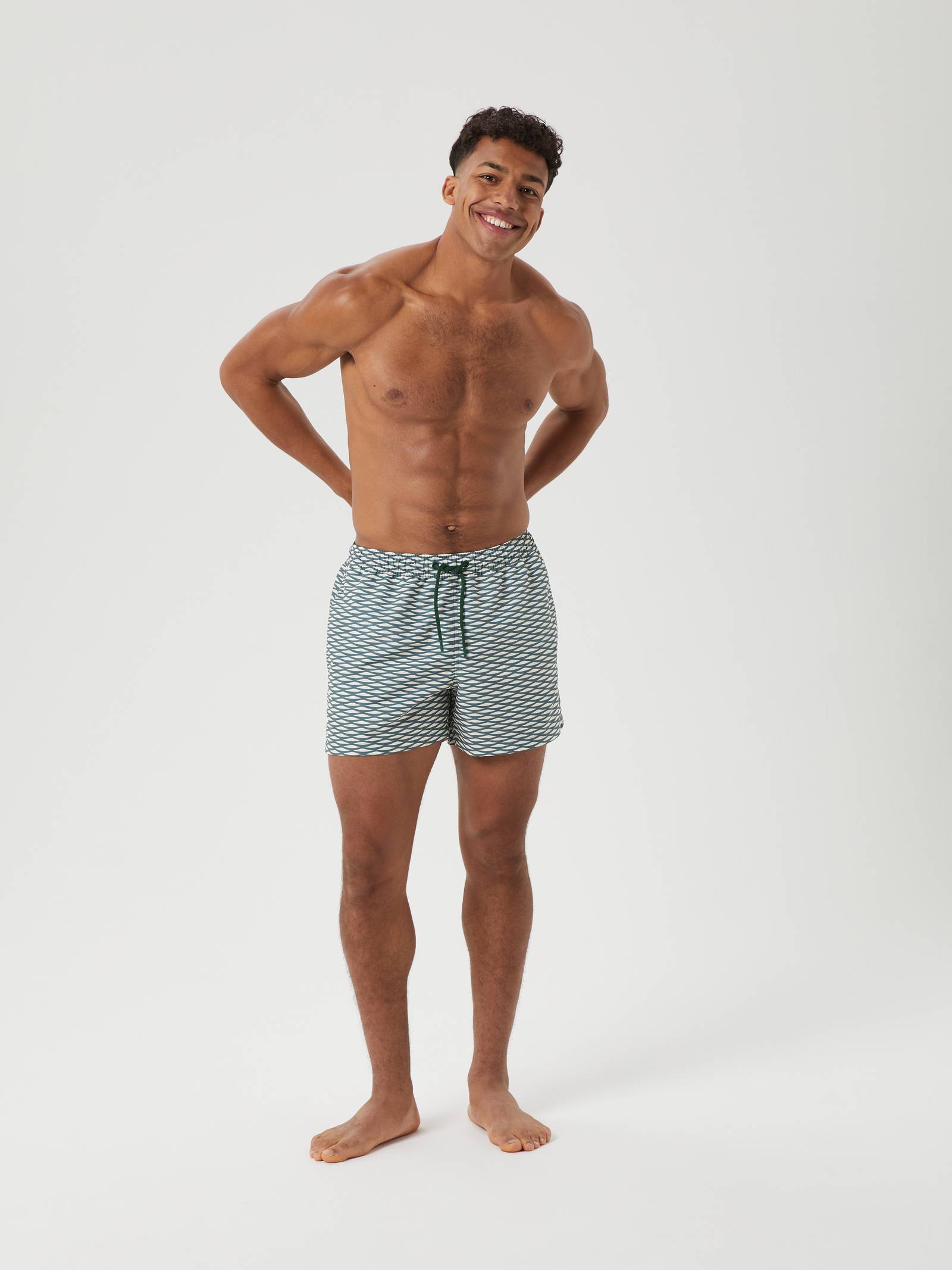 Borg Print Swim Shorts image 2