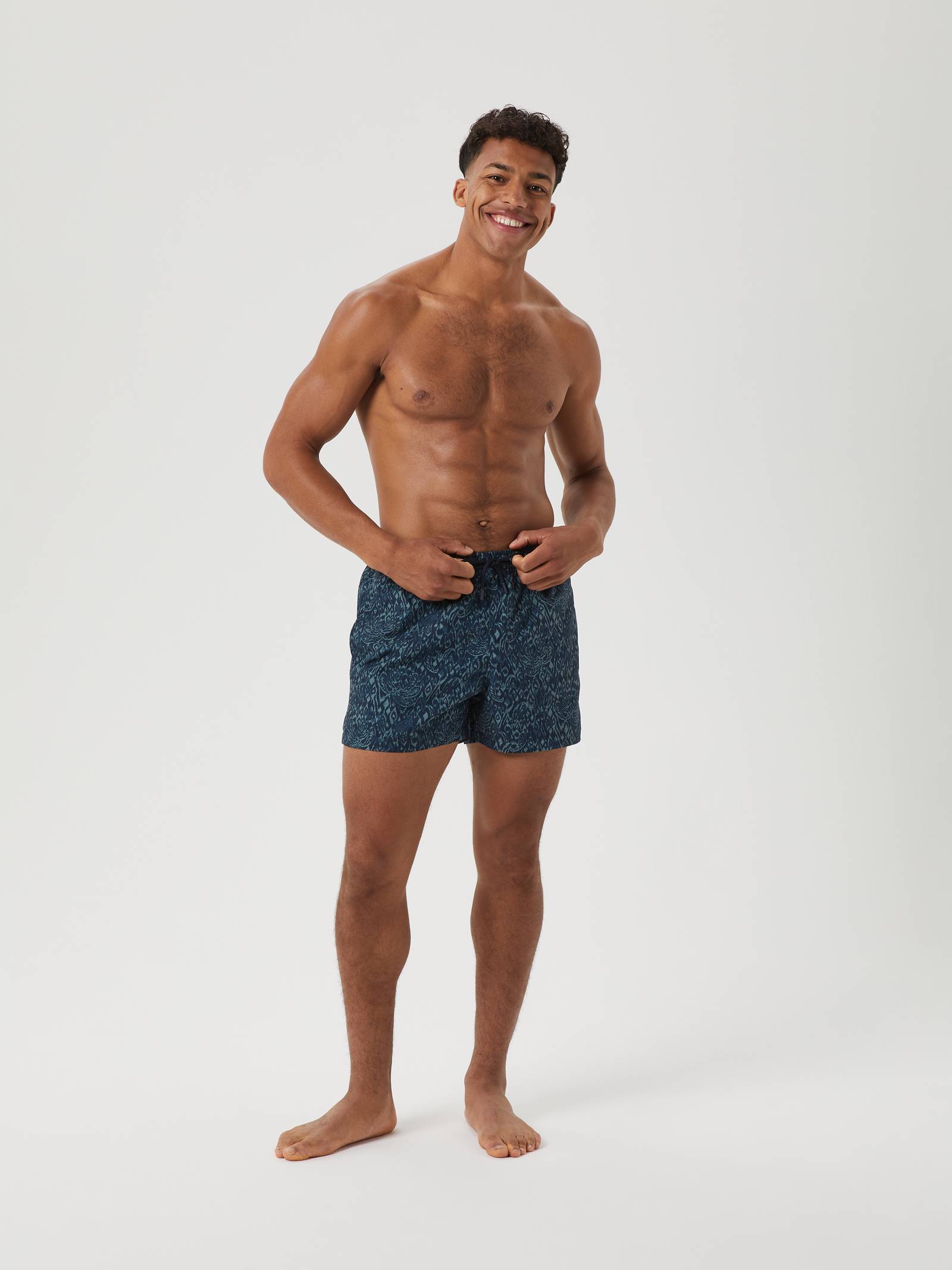 Borg Print Swim Shorts image 1