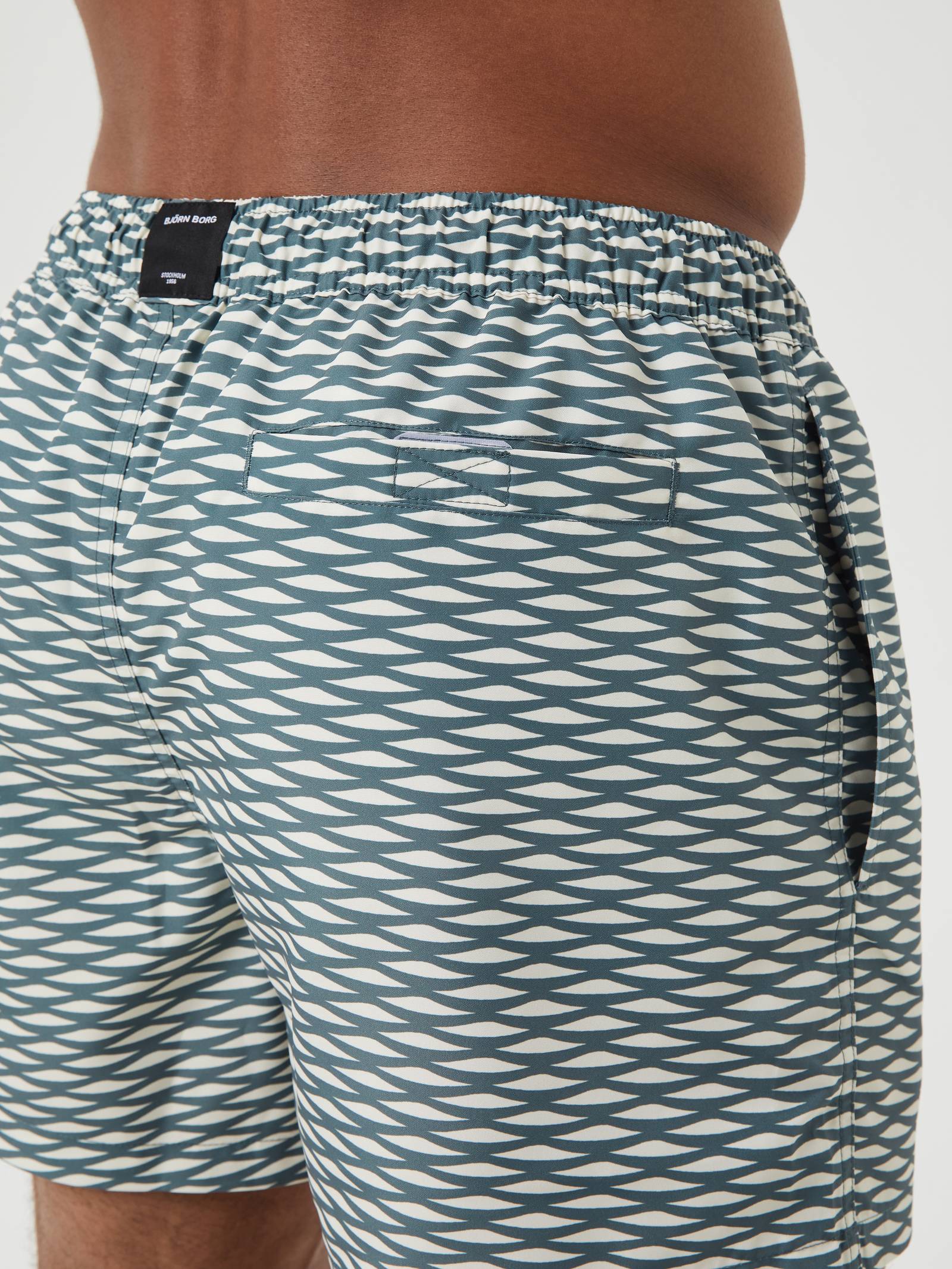 Borg Print Swim Shorts image 4