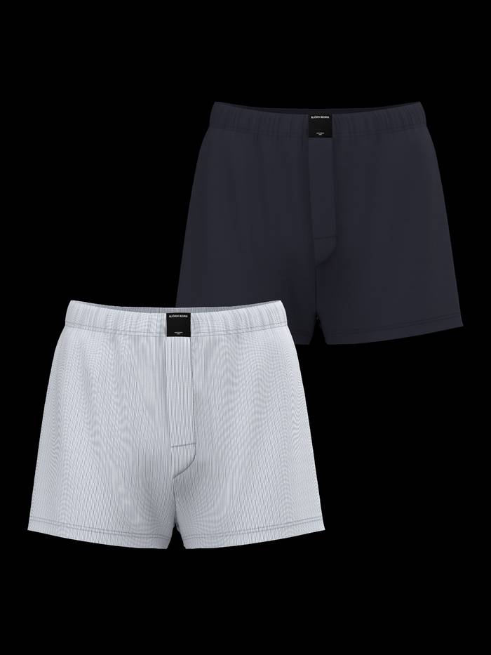 Cotton Stretch Woven Boxer Shorts 2-pack