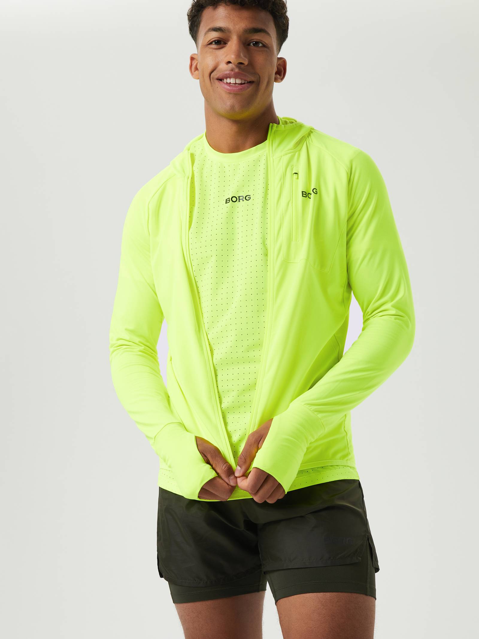 Borg Running Mid Layer Hood image 7