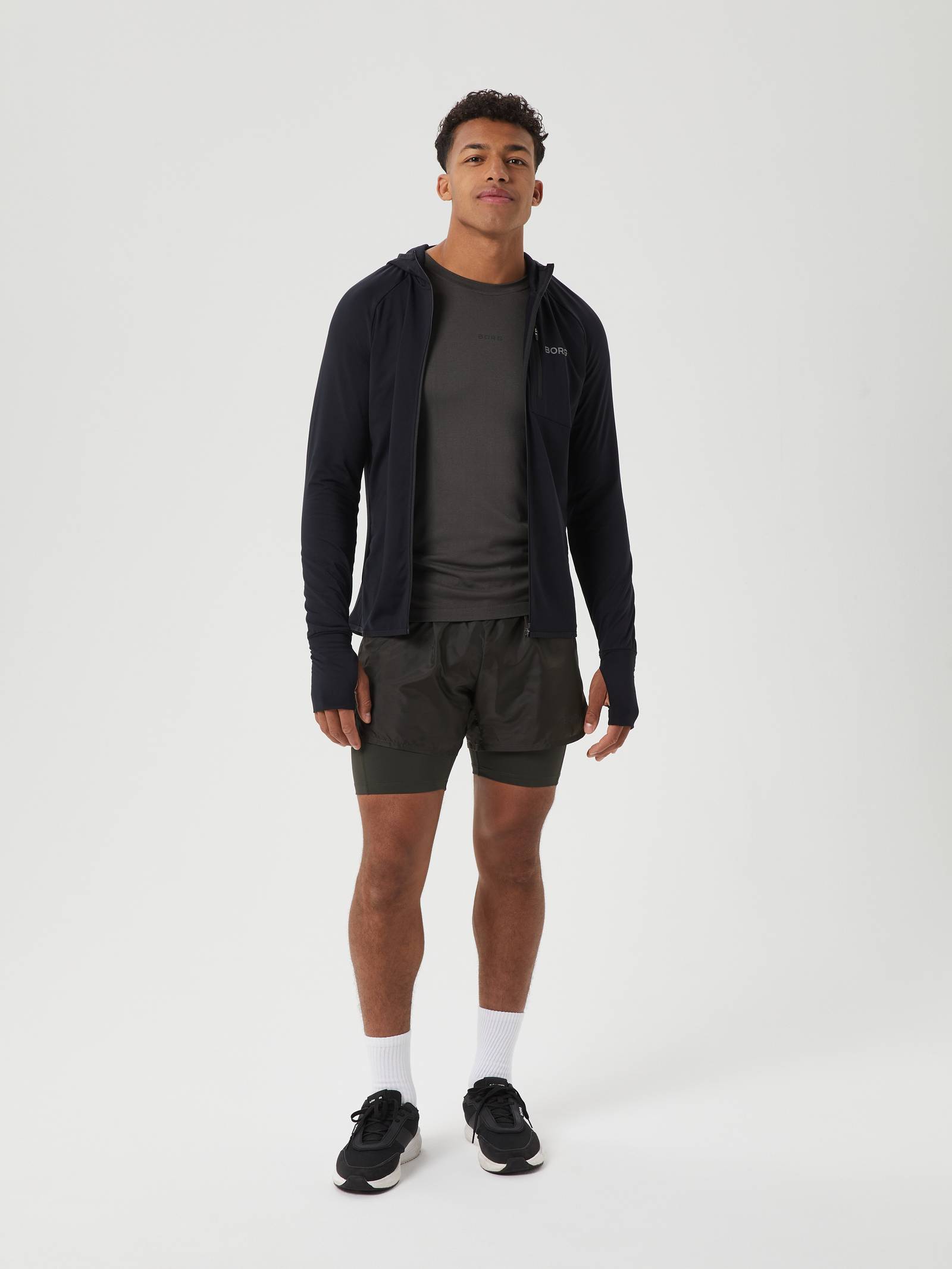 Borg Running Mid Layer Hood image 3