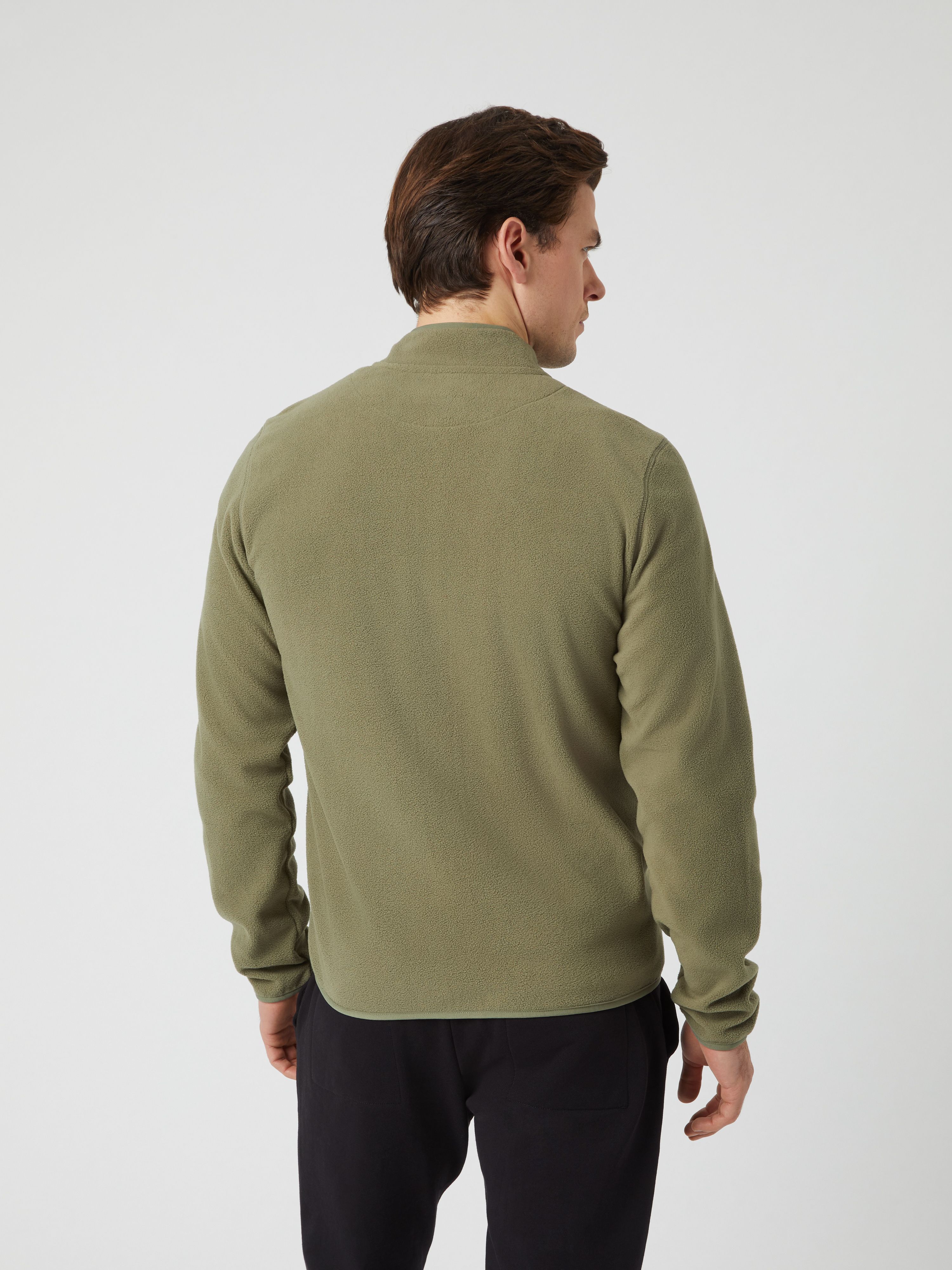 Borg Full Zip Fleece - Men - Deep Lichen Green | Björn Borg