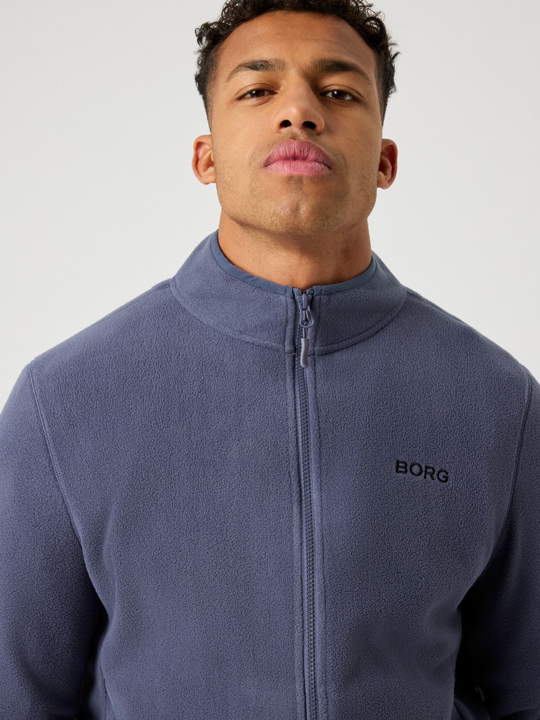 Borg Full Zip Fleece - Men - Odyssey Gray | Björn Borg
