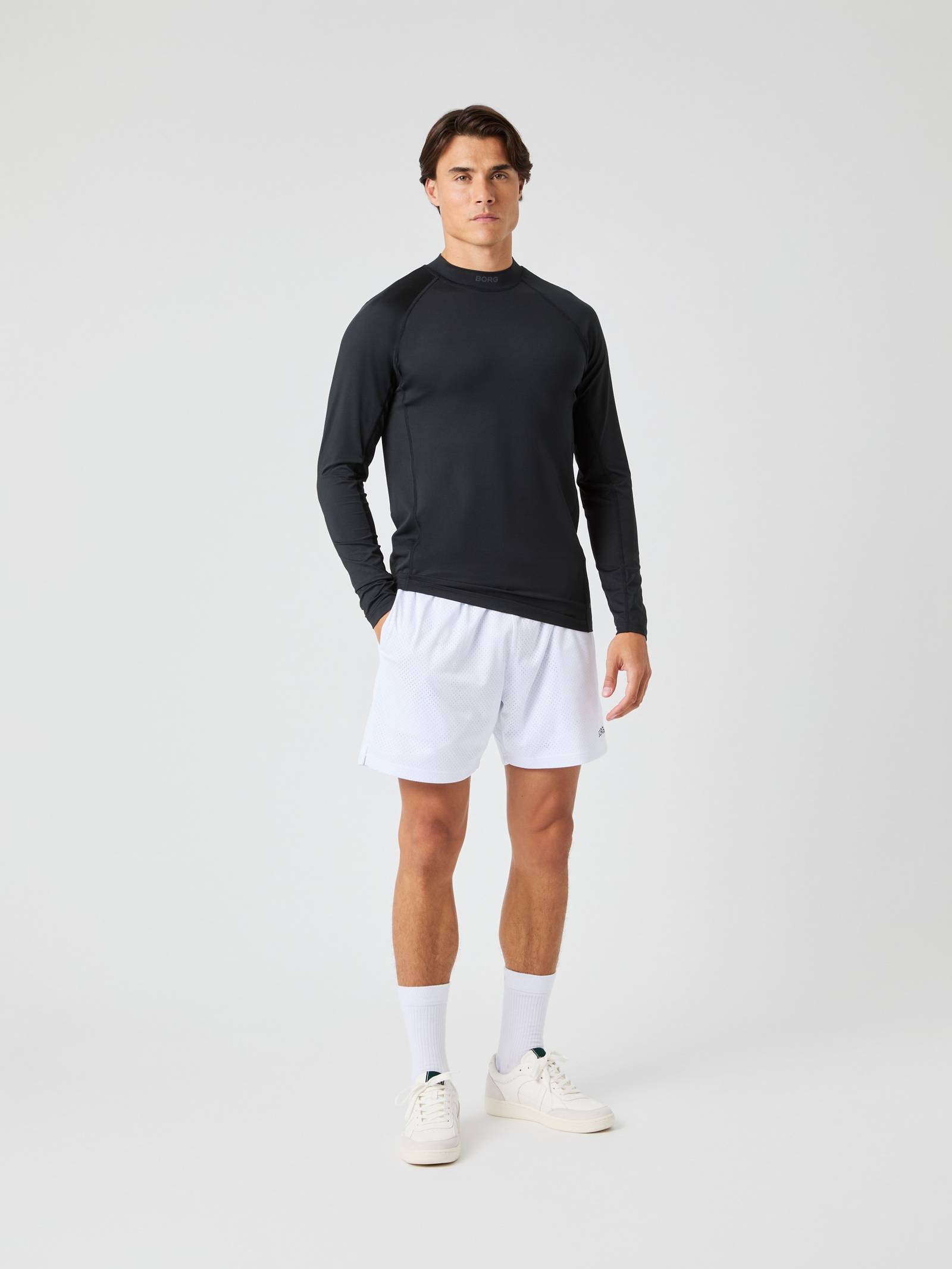 Borg Mock Neck Ls T-Shirt image 3