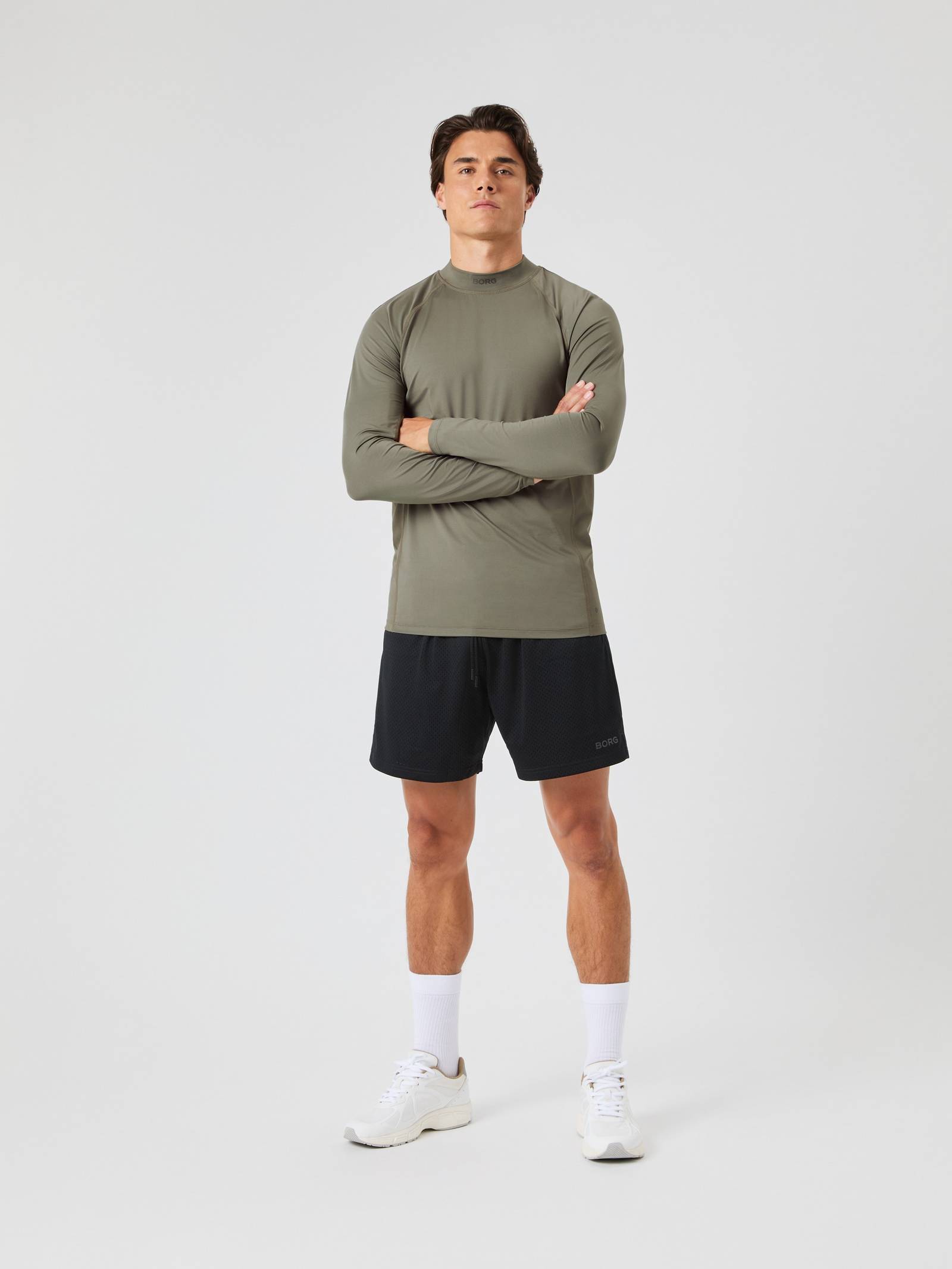 Borg Mock Neck Ls T-Shirt image 3