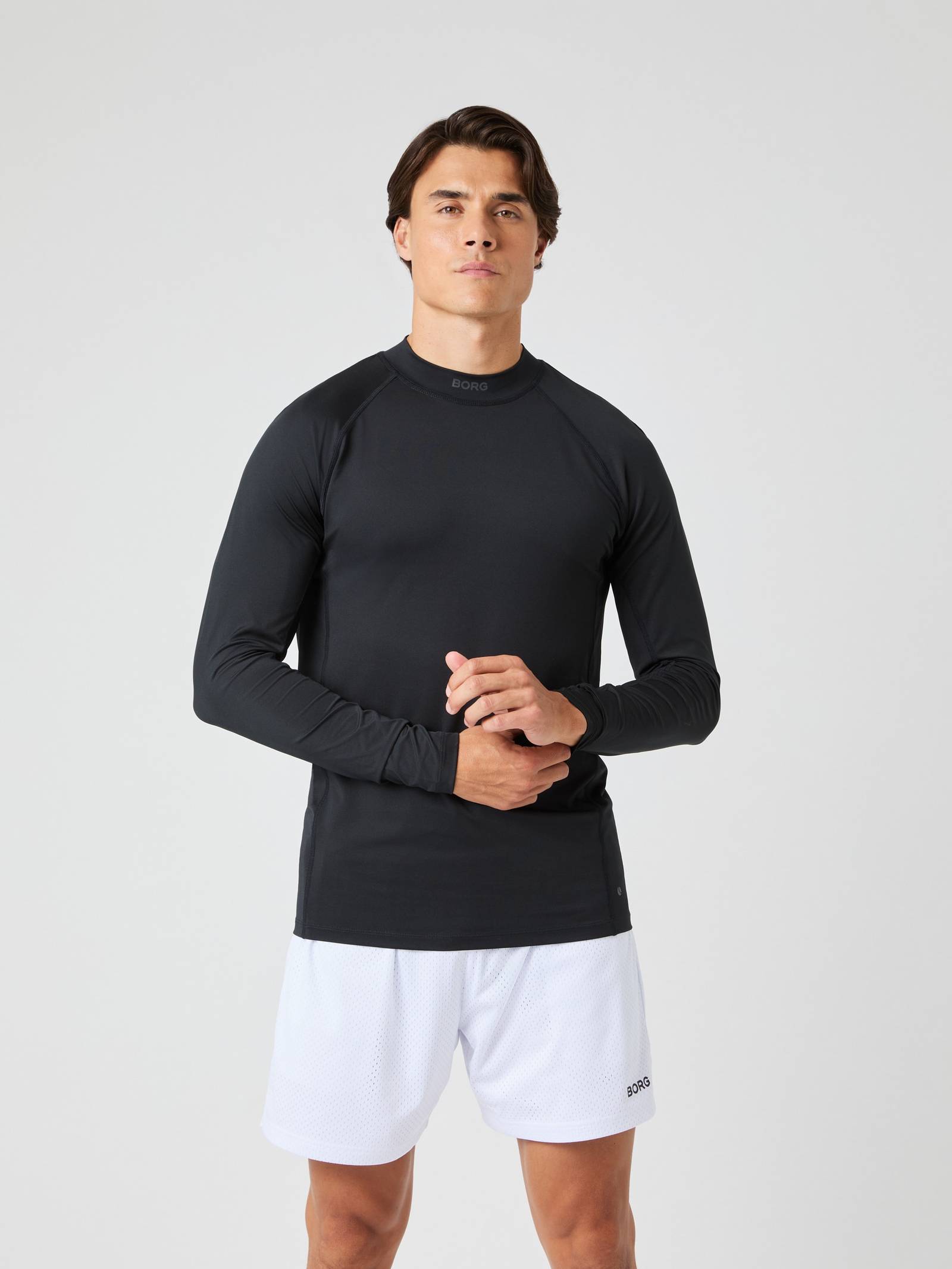 Borg Mock Neck Ls T-Shirt image 1