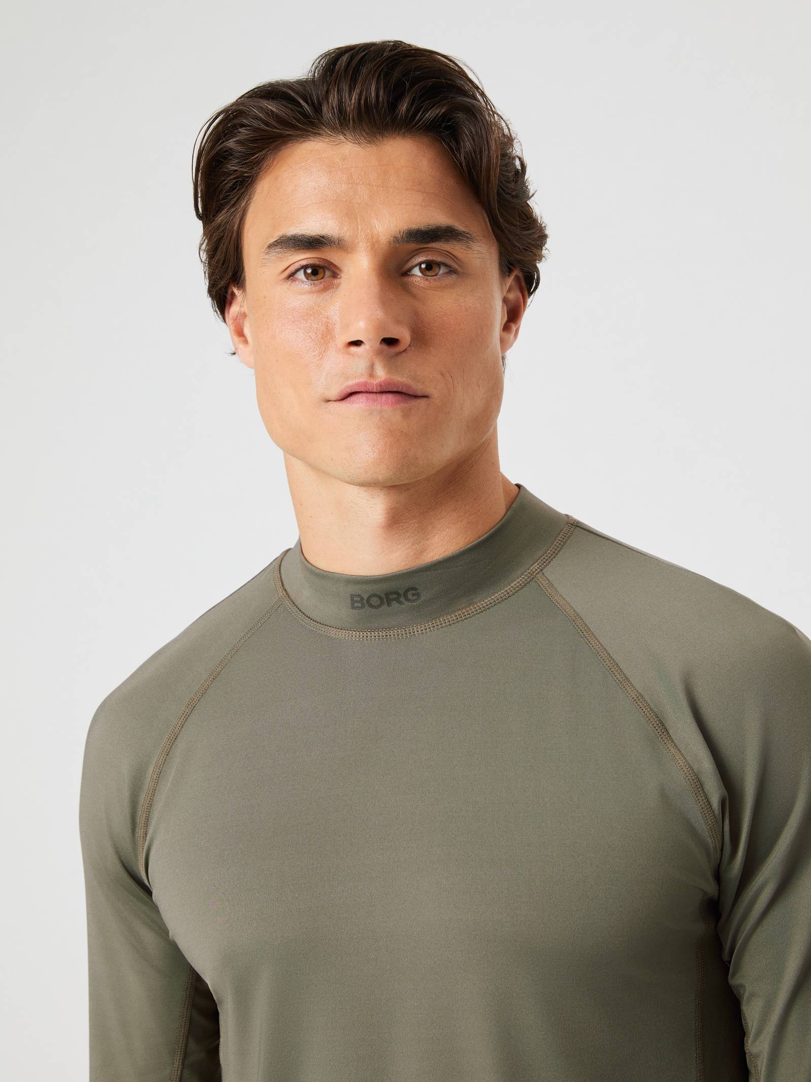 Borg Mock Neck Ls T-Shirt image 4