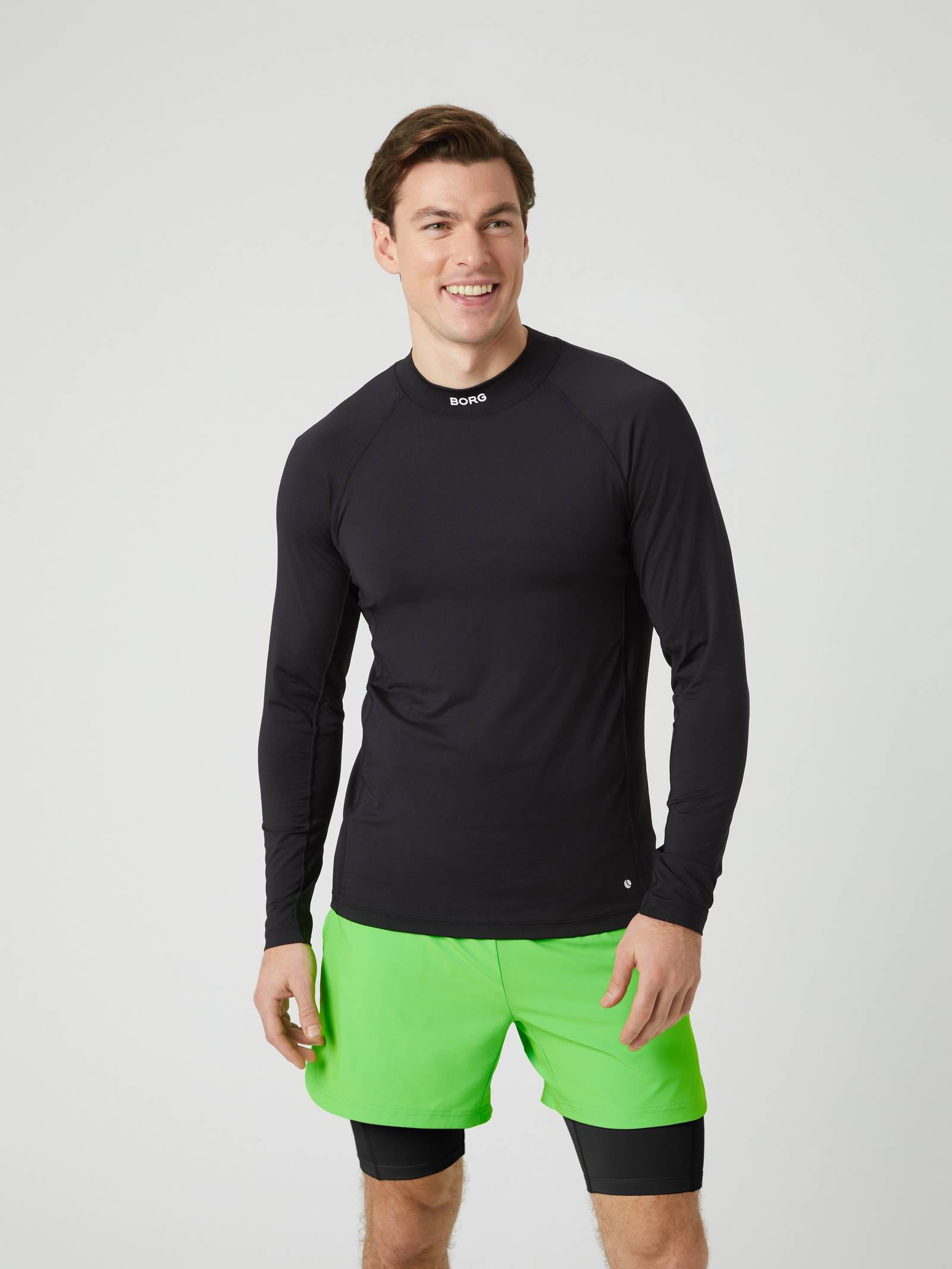 Borg Mock Neck Ls T-Shirt image 3