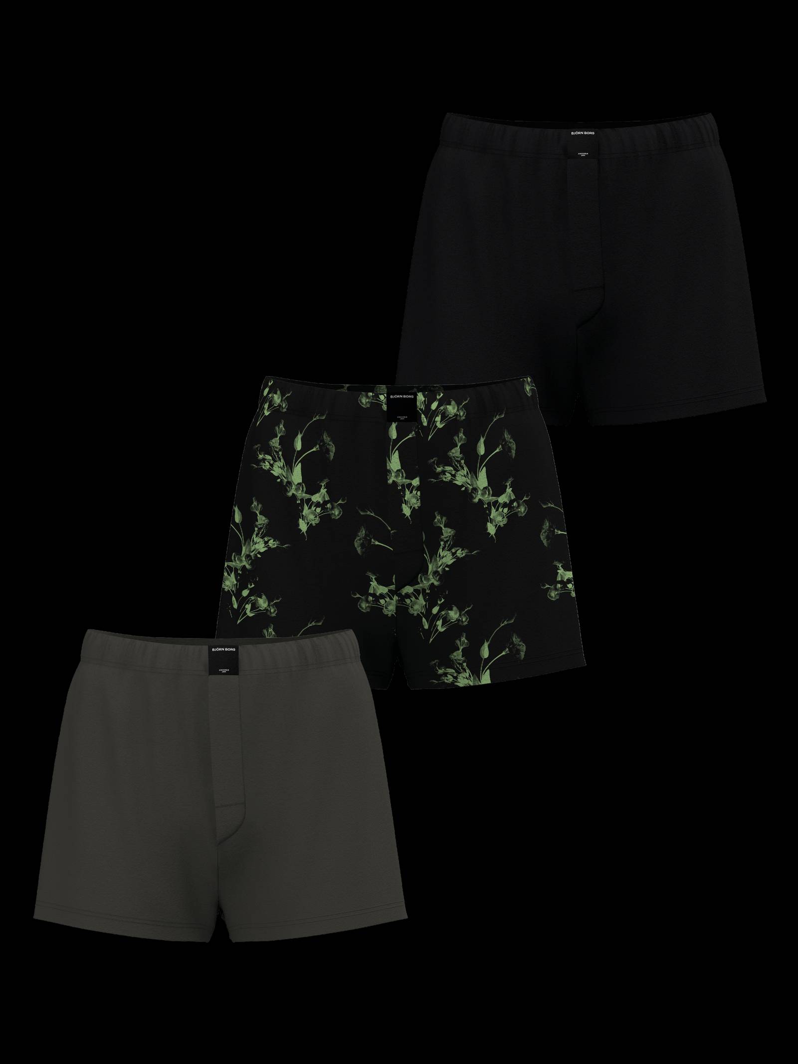 Björn Borg - Cotton Stretch Jersey Boxer Shorts 3-pack Multi - Image 1