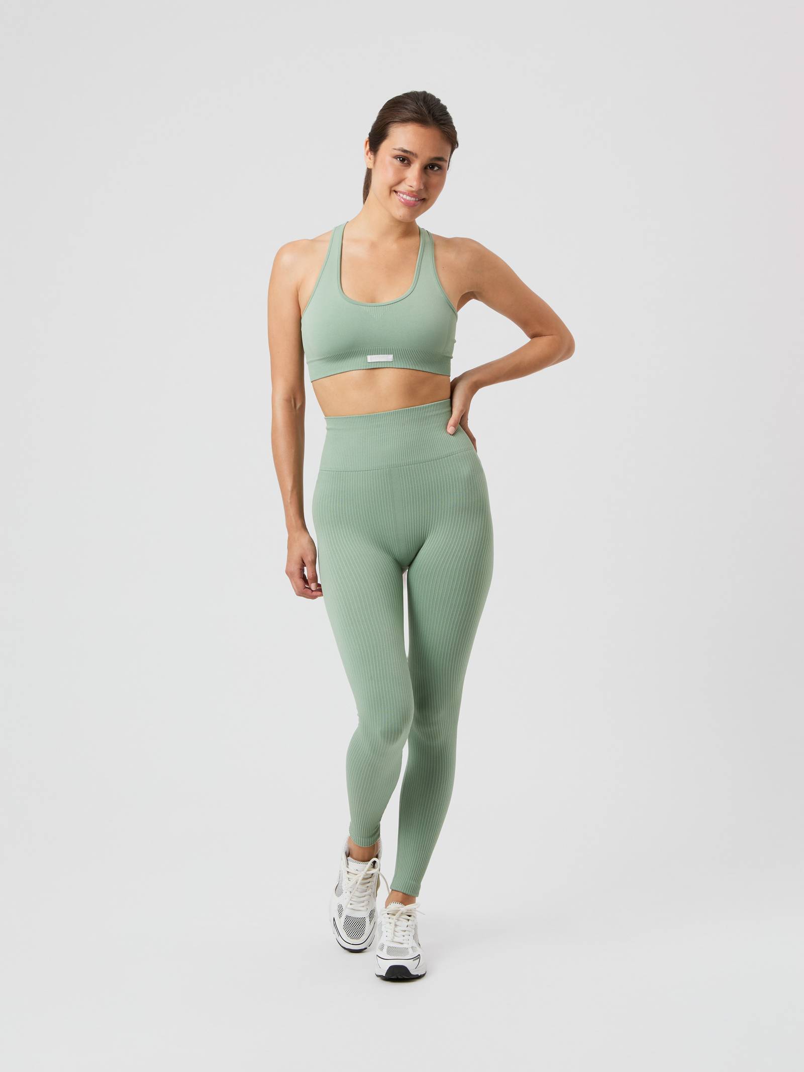 Studio Seamless Ribbed Tights image 1