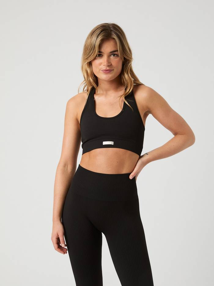Björn Borg - Studio Low Seamless Sports Bra Black Beauty