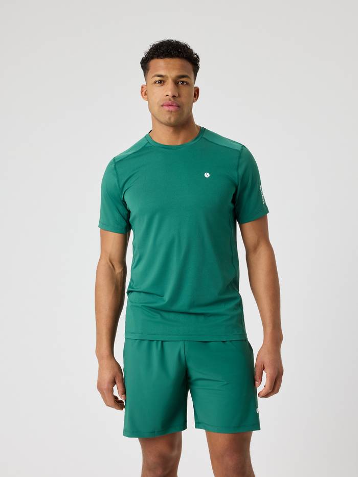 Björn Borg - Ace Mesh Panel T-Shirt Posy Green