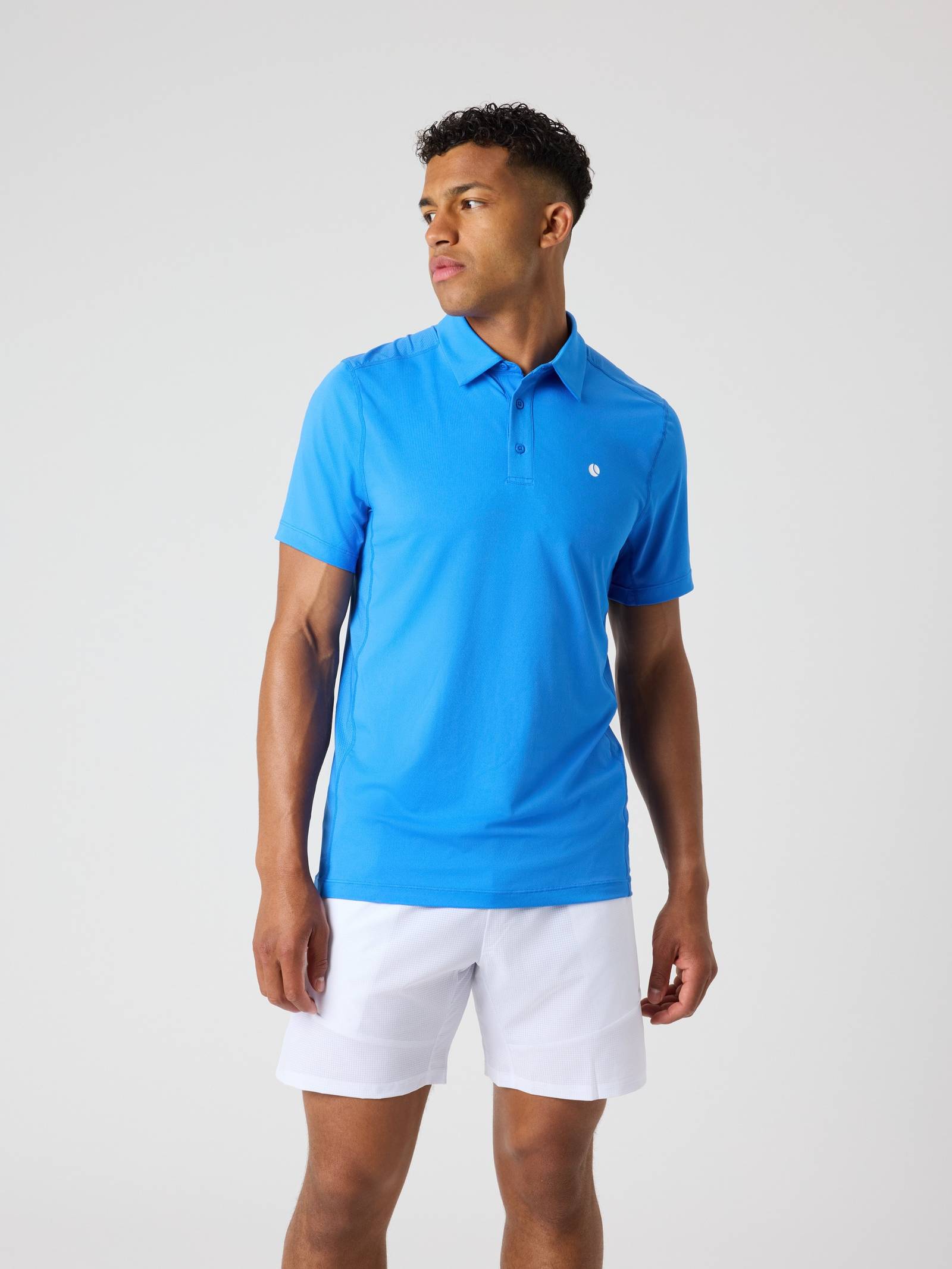 Björn Borg - Ace Mesh Panel Polo Shirt Palace Blue Heren - Image 1