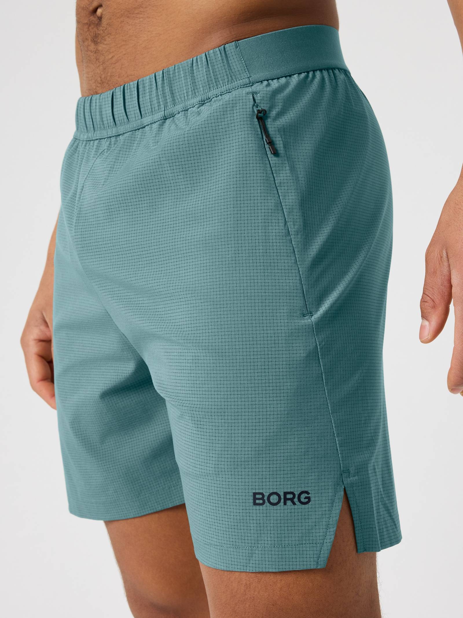 Borg Zip Shorts 7 Inch image 4