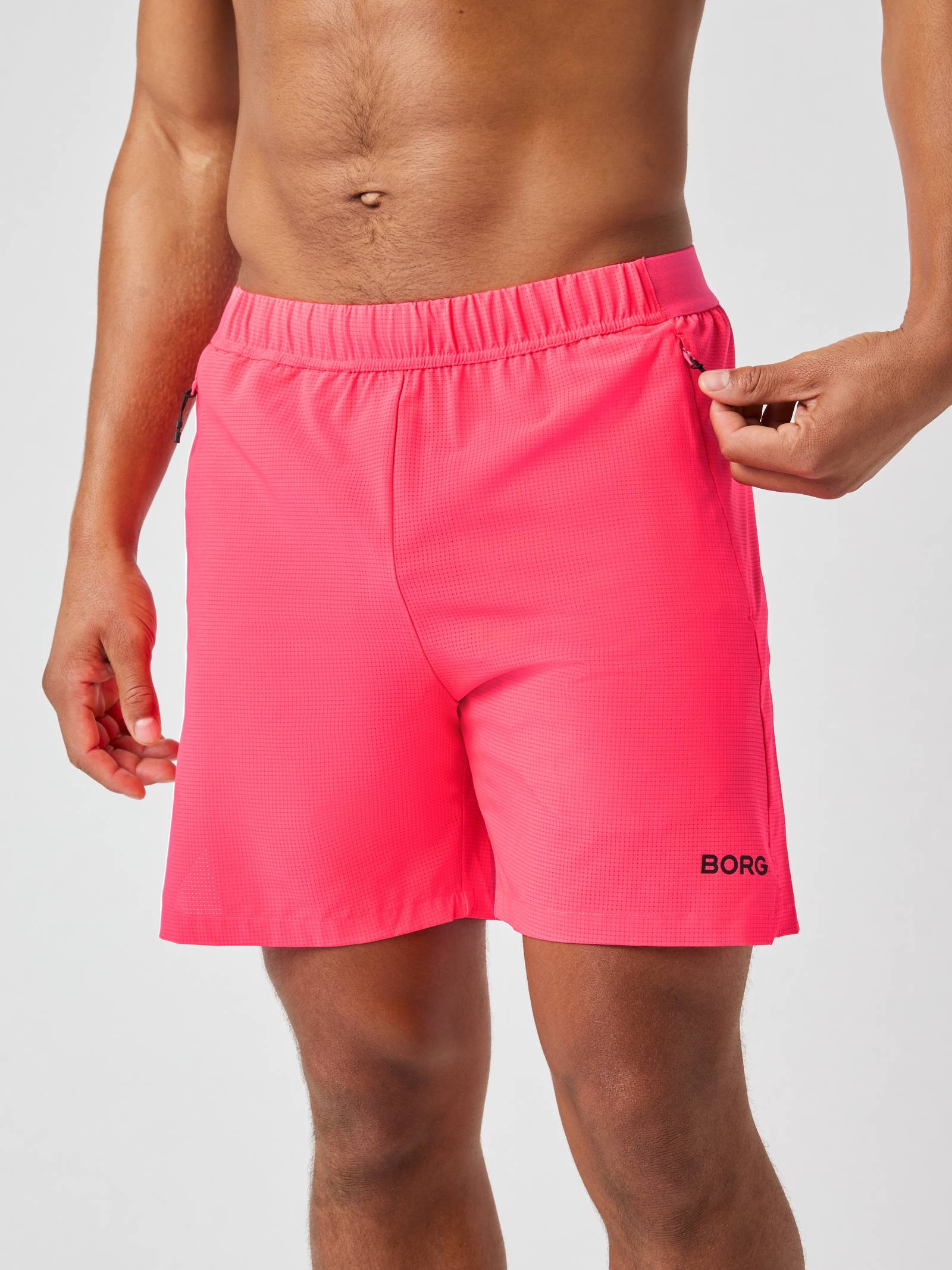 Borg Zip Shorts 7 Inch image 2