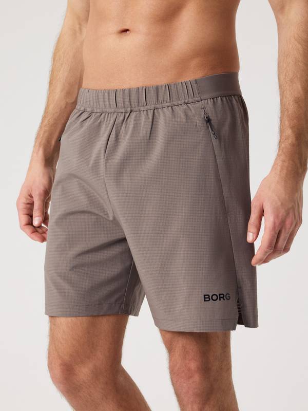 Borg Zip Shorts 7 Inch